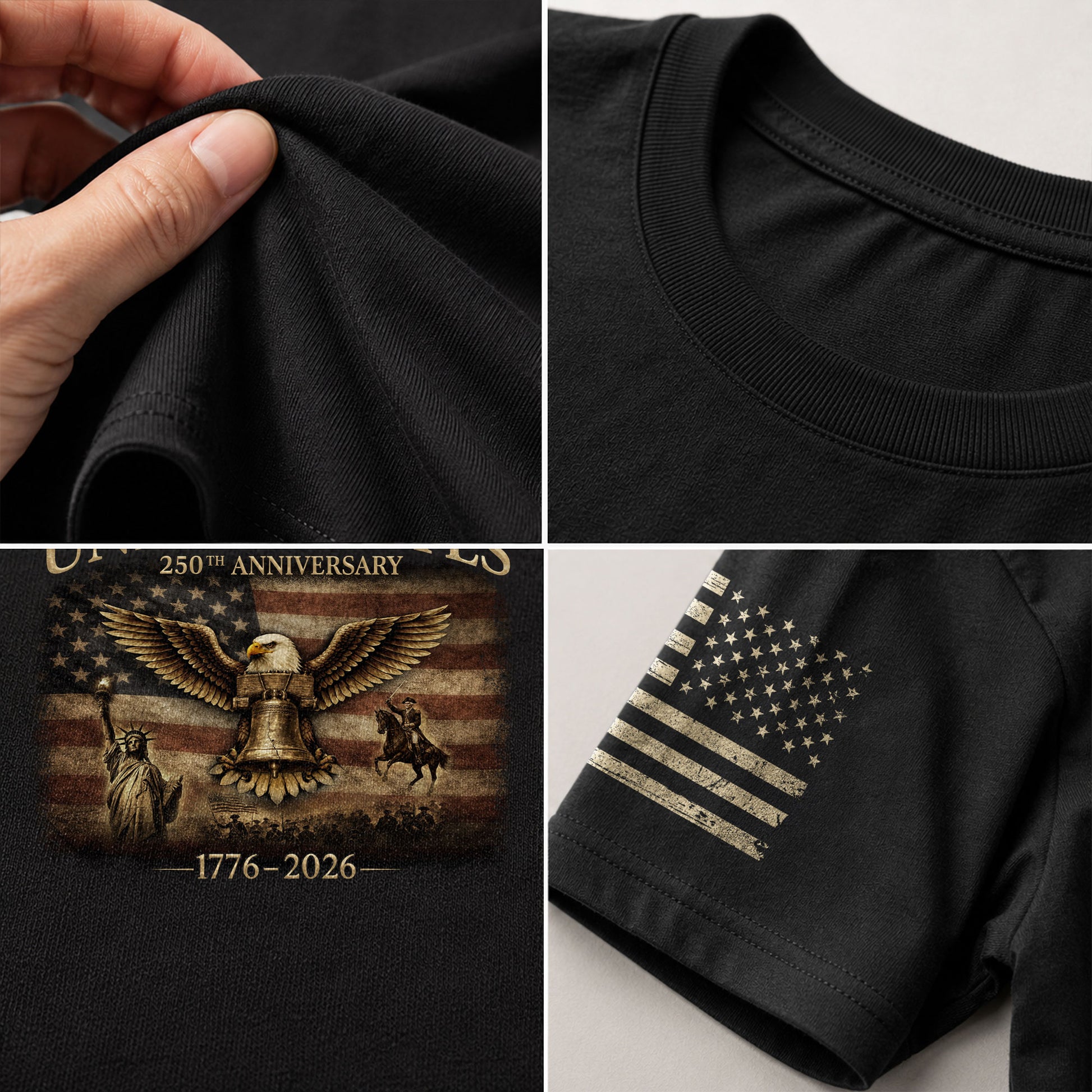 United States 250 Years of Freedom Shirt 1776 2026-Patriotic American Heritage - Rust Field Wear