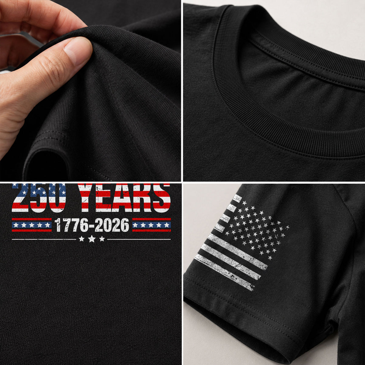 250 Years USA Independence Shirt – Classic Stars & Stripes 1776–2026 Tee - Rust Field Wear