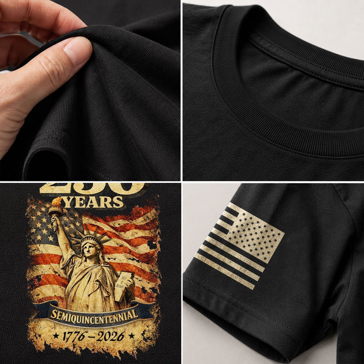 USA 250th Anniversary 250 Years Shirt 1776-2026 Patriotic - Rust Field Wear