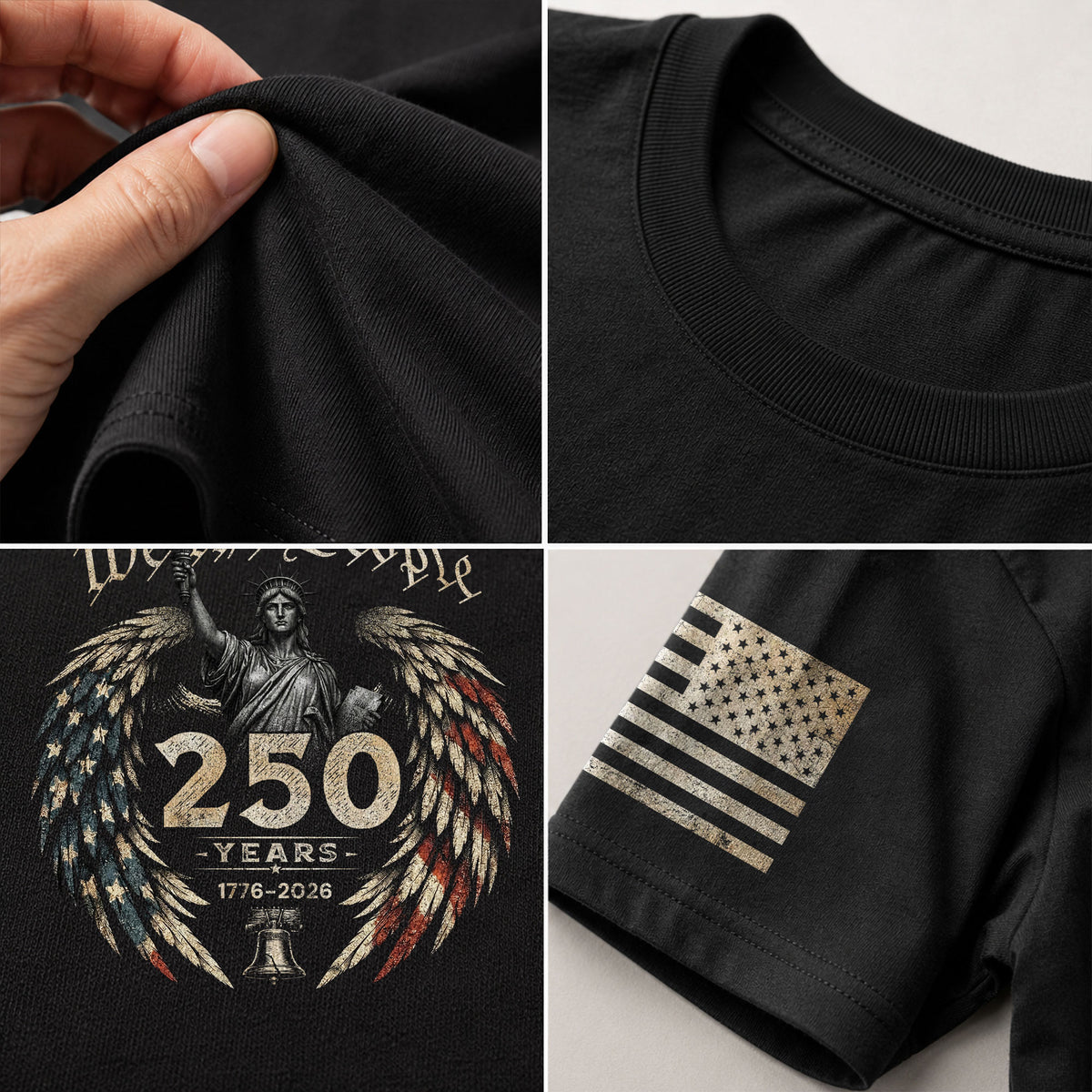 USA 250th Anniversary Shirt 1776-2026 We The People Statue of Liberty Patriotic for Men - Rust Field Wear