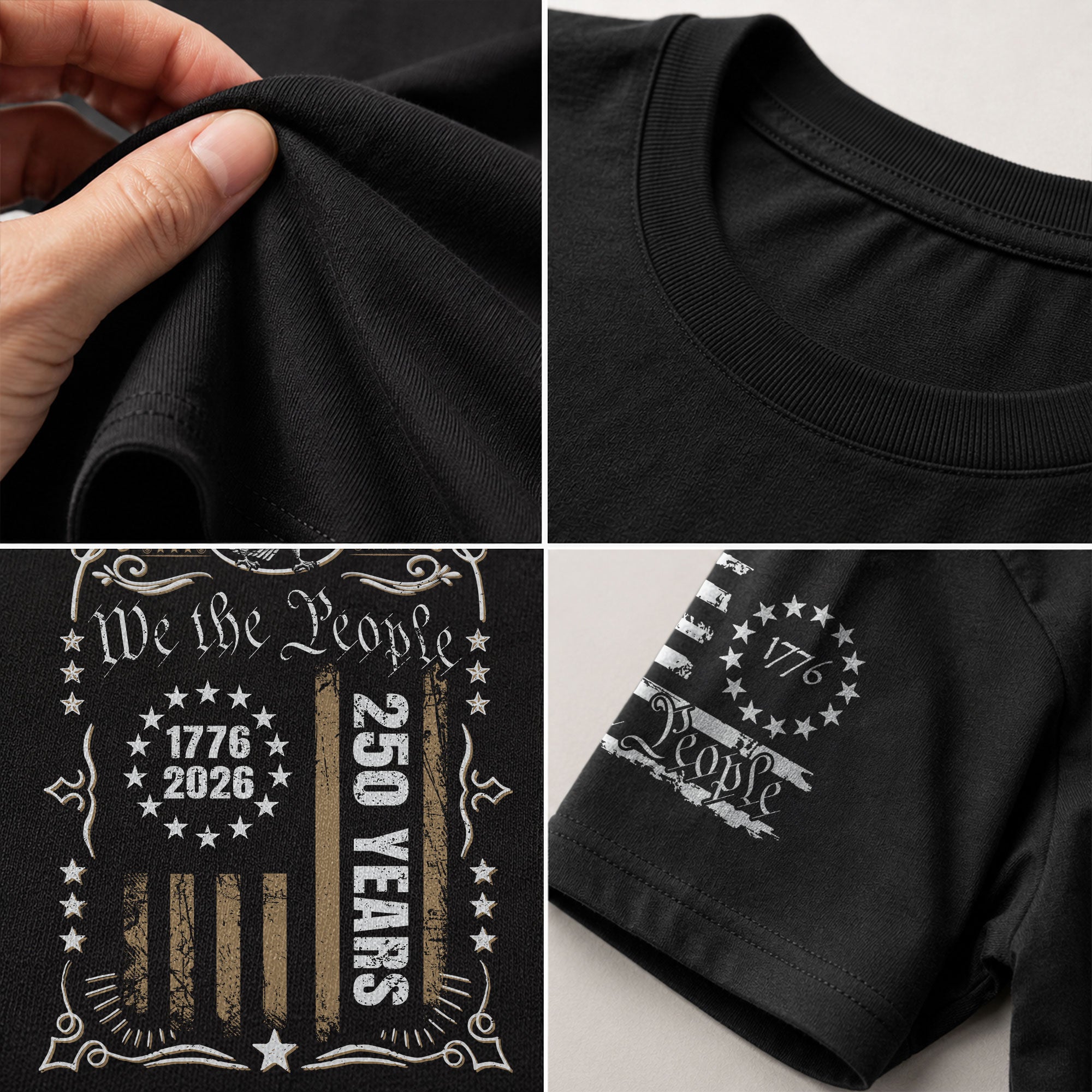 USA 250th Anniversary Shirt 1776-2026 We The People Patriotic Heritage American - Rust Field Wear