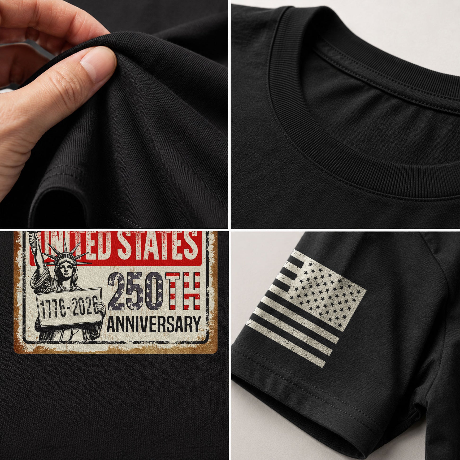United States 250th Anniversary 250 Years Vintage Sign Shirt Lady Liberty Patriotic - Rust Field Wear