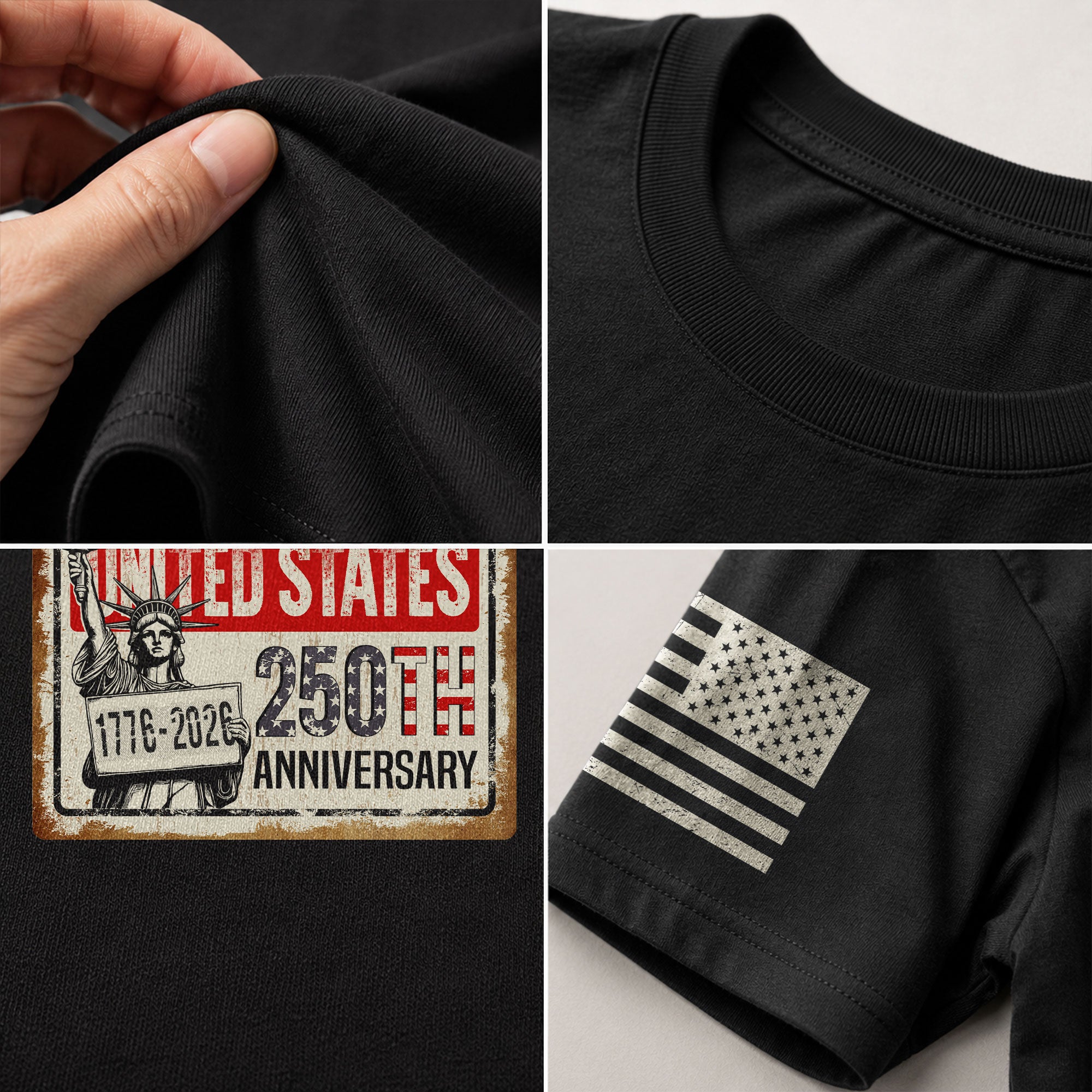 United States 250th Anniversary 250 Years Vintage Sign Shirt Lady Liberty Patriotic - Rust Field Wear