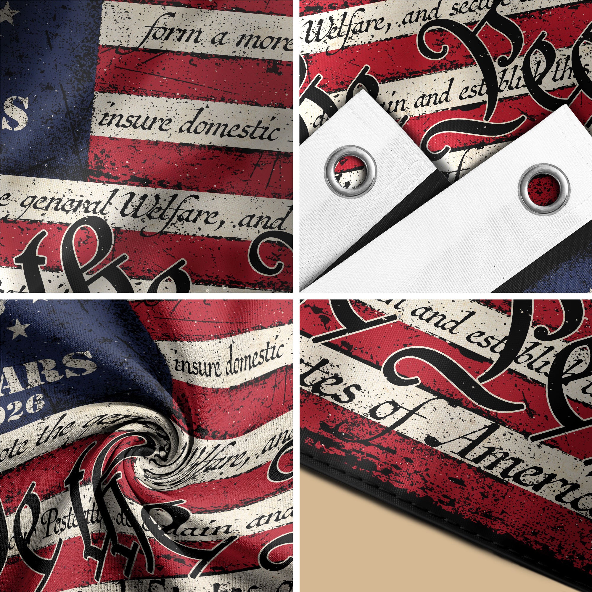 We The People Double-Sided House Flag – 250 Years of Freedom Patriotic American Décor 1776–2026