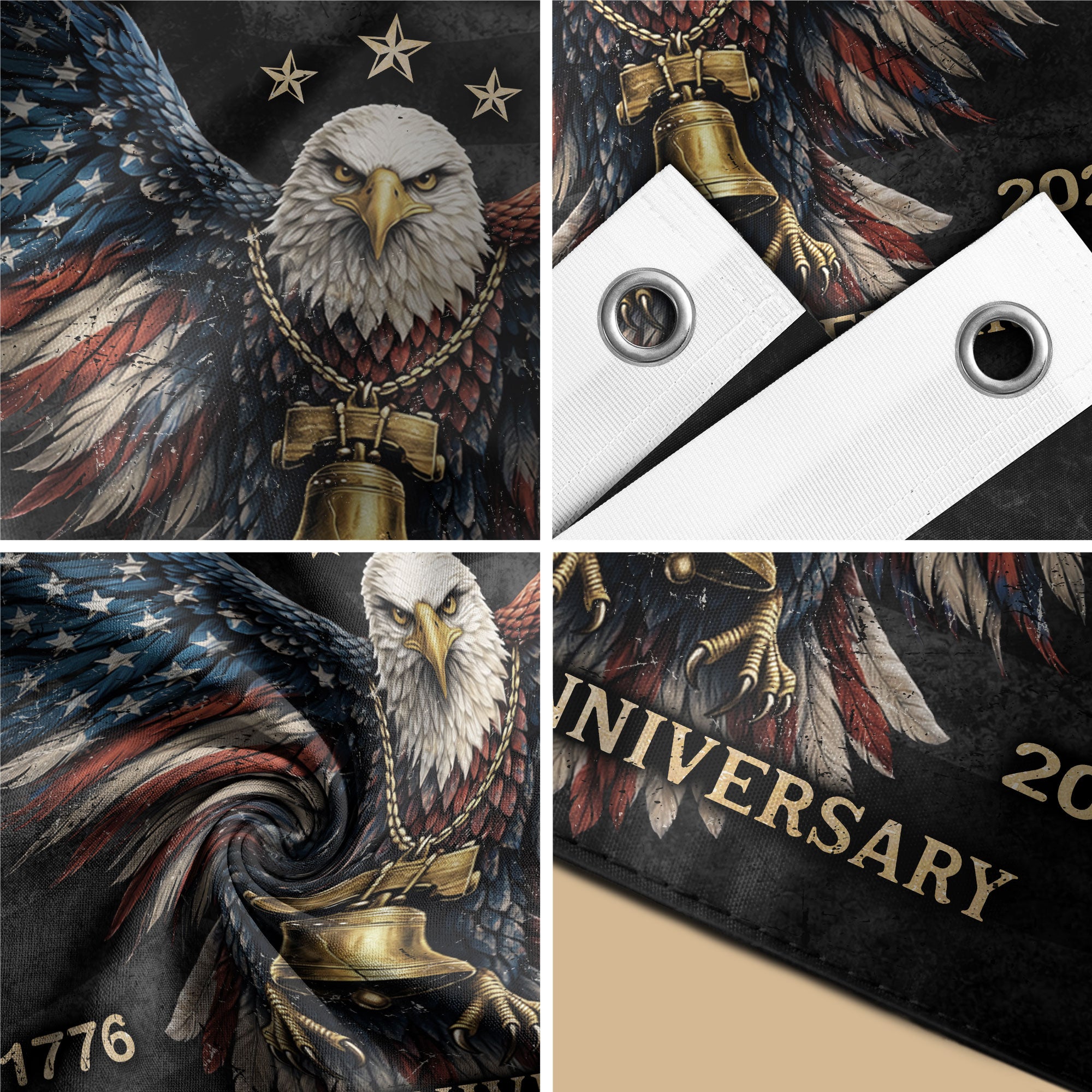 USA 250 Years Flag Decor – 250th Anniversary Double-Sided House Flag 1776–2026