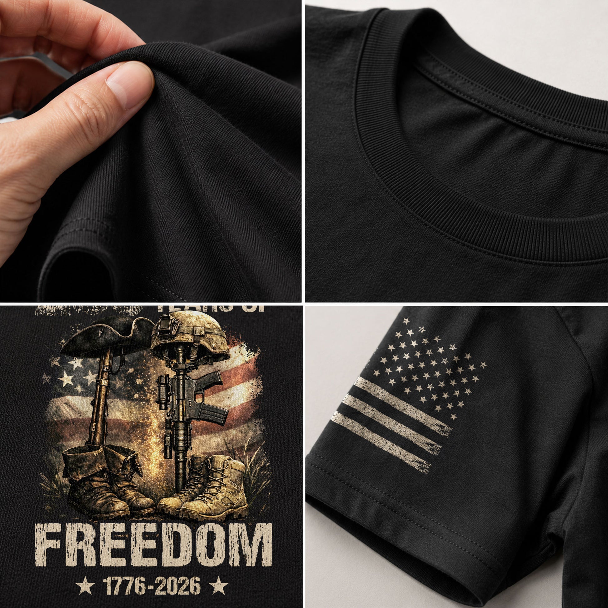 Honoring Past & Present – 250 Years America Anniversary Shirt - Rust Field Wear