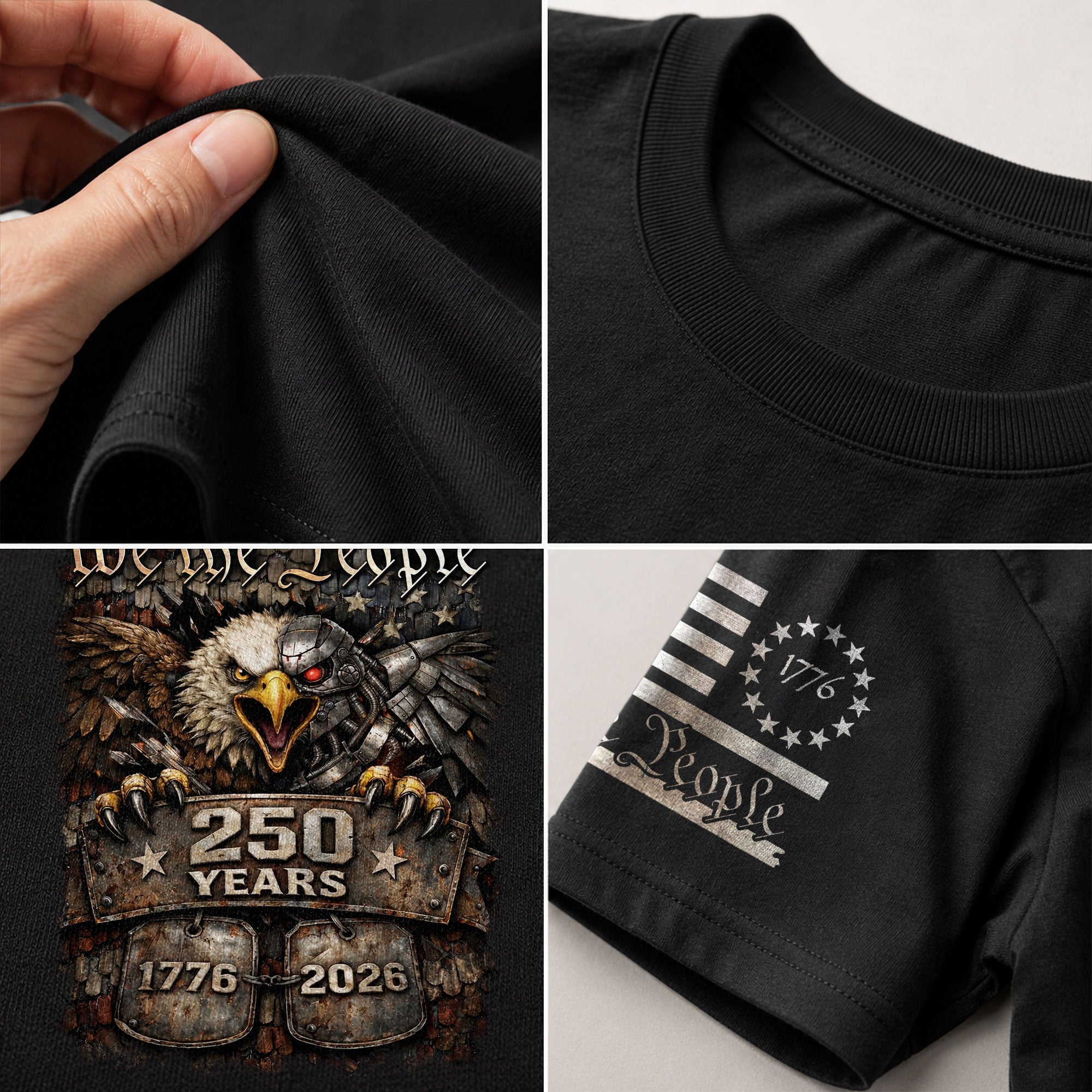 USA 250th Anniversary 250 Years Shirt 1776-2026 Eagle We The People Mental Toughness Patriotic Heritage - Rust Field Wear