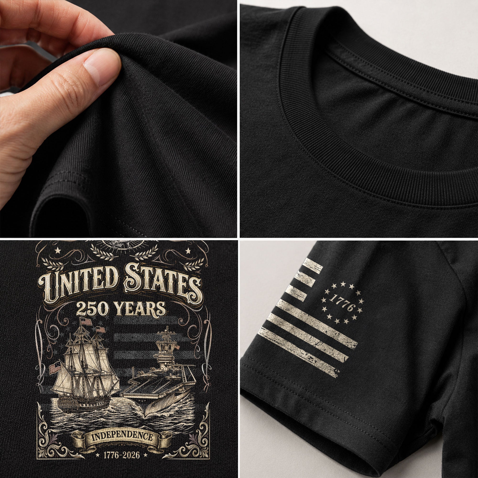 USA 250 Years Anniversary Shirt 1776–2026, Freedom Heritage Apparel - Rust Field Wear