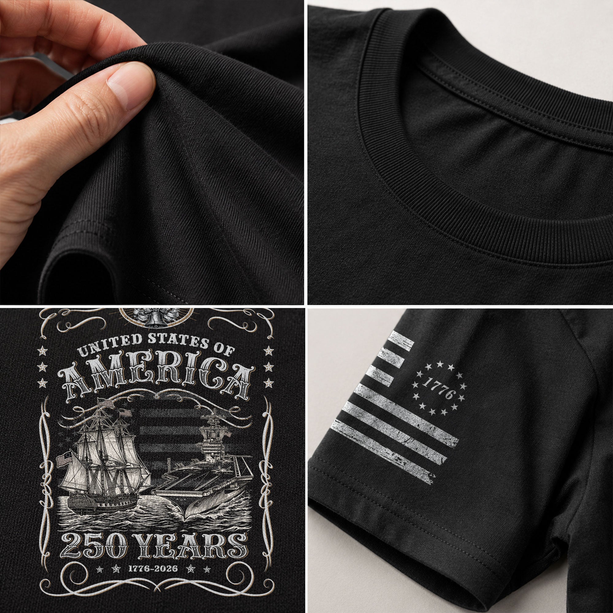 USA 250th Anniversary Shirt 1776–2026, Symbol of Freedom and Legacy - Rust Field Wear