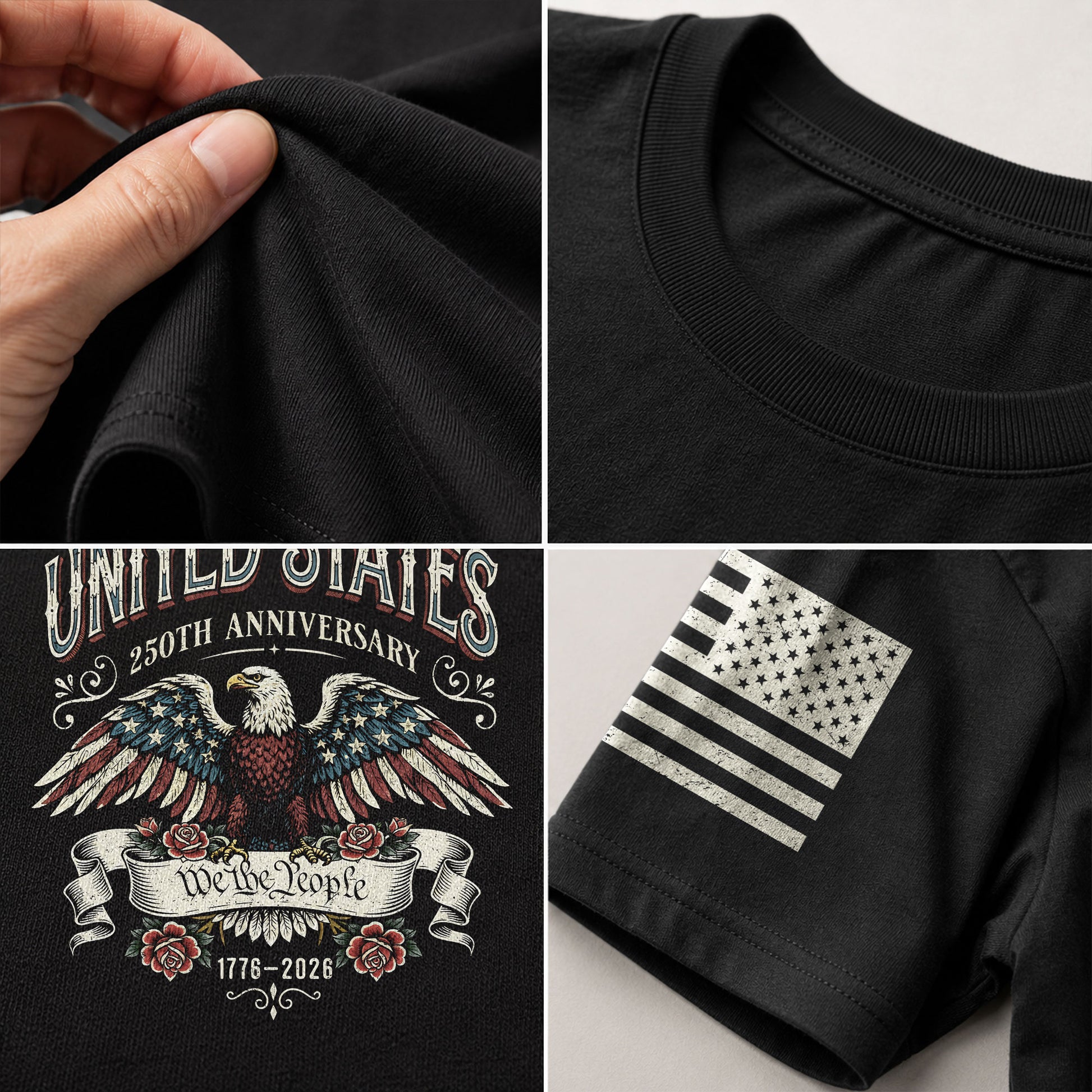 USA Independence 250th Anniversary Shirt 1776–2026 Patriotic Torch of Freedom - Rust Field Wear