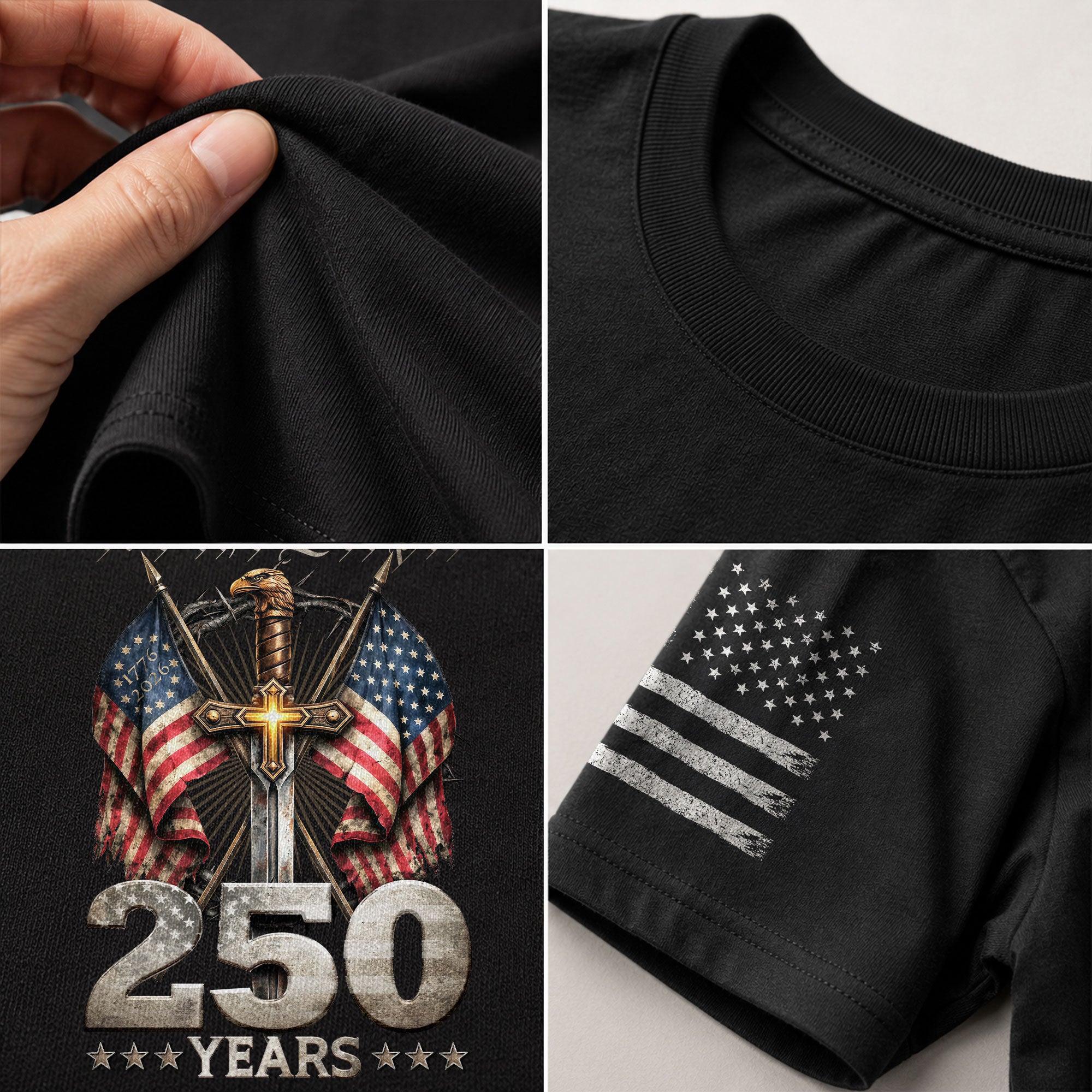 Christian USA 250th Anniversary Shirt 1776–2026 Faith Freedom Heritage Shirt - Rust Field Wear