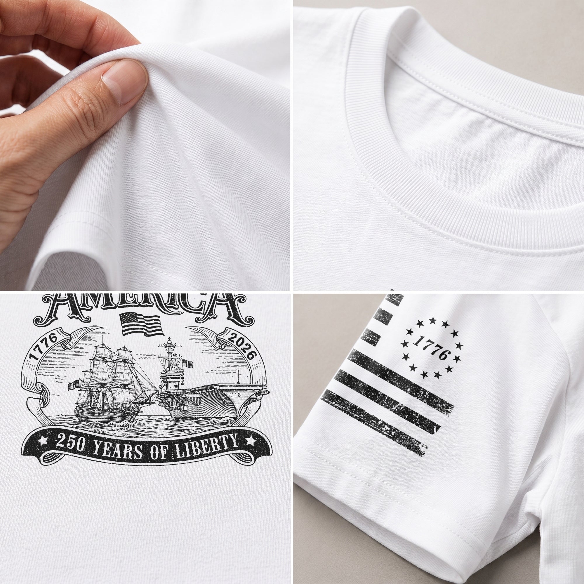 1776–2026 USA Freedom Heritage Patriotic Shirt - Rust Field Wear