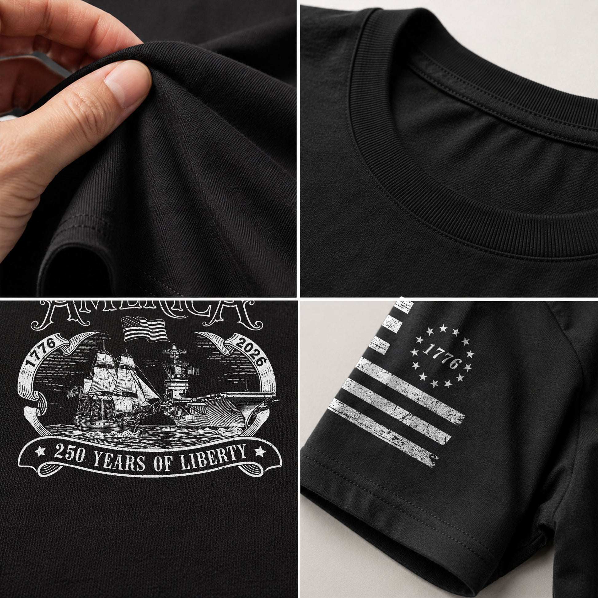 United States 250th Anniversary Patriotic Independence Shirt 1776–2026 - Rust Field Wear