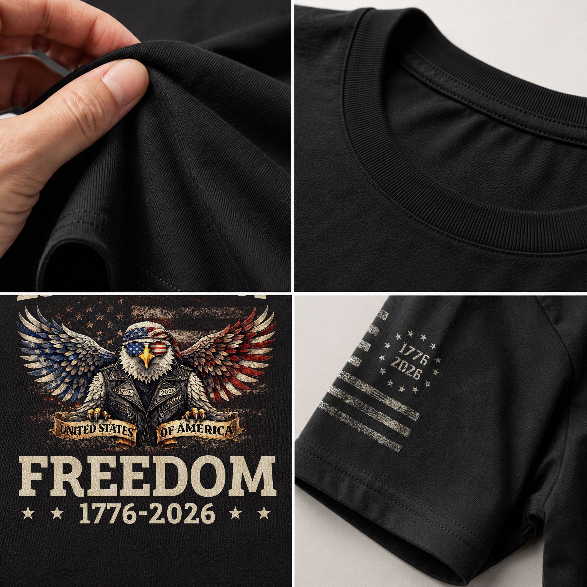 USA 250th Anniversary Shirt 1776–2026 Heritage Past to Present - Rust Field Wear