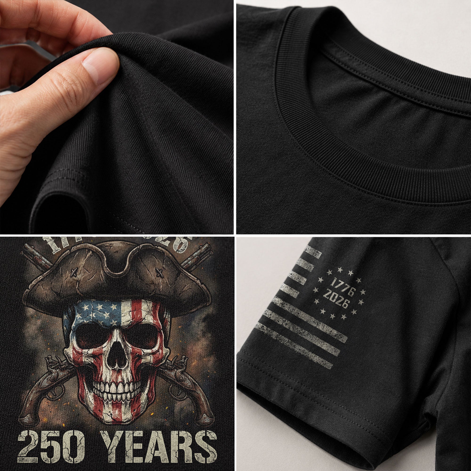 United States 250th Anniversary Shirt Freedom Through the Ages - Rust Field Wear