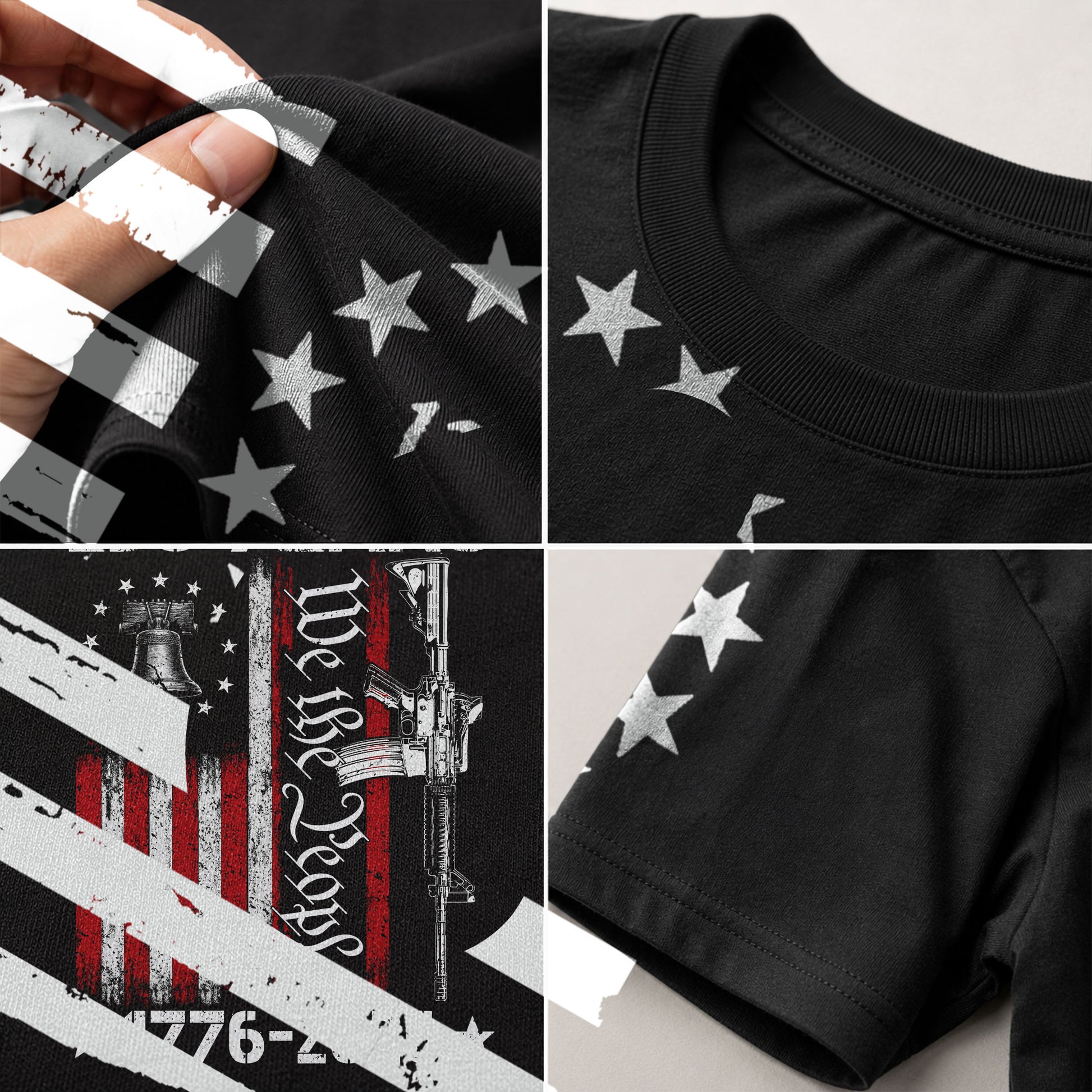 We The People 250th Anniversary T-Shirt 250 Years 1776-2026 Liberty Bell Rifle Patriotic - Rust Field Wear