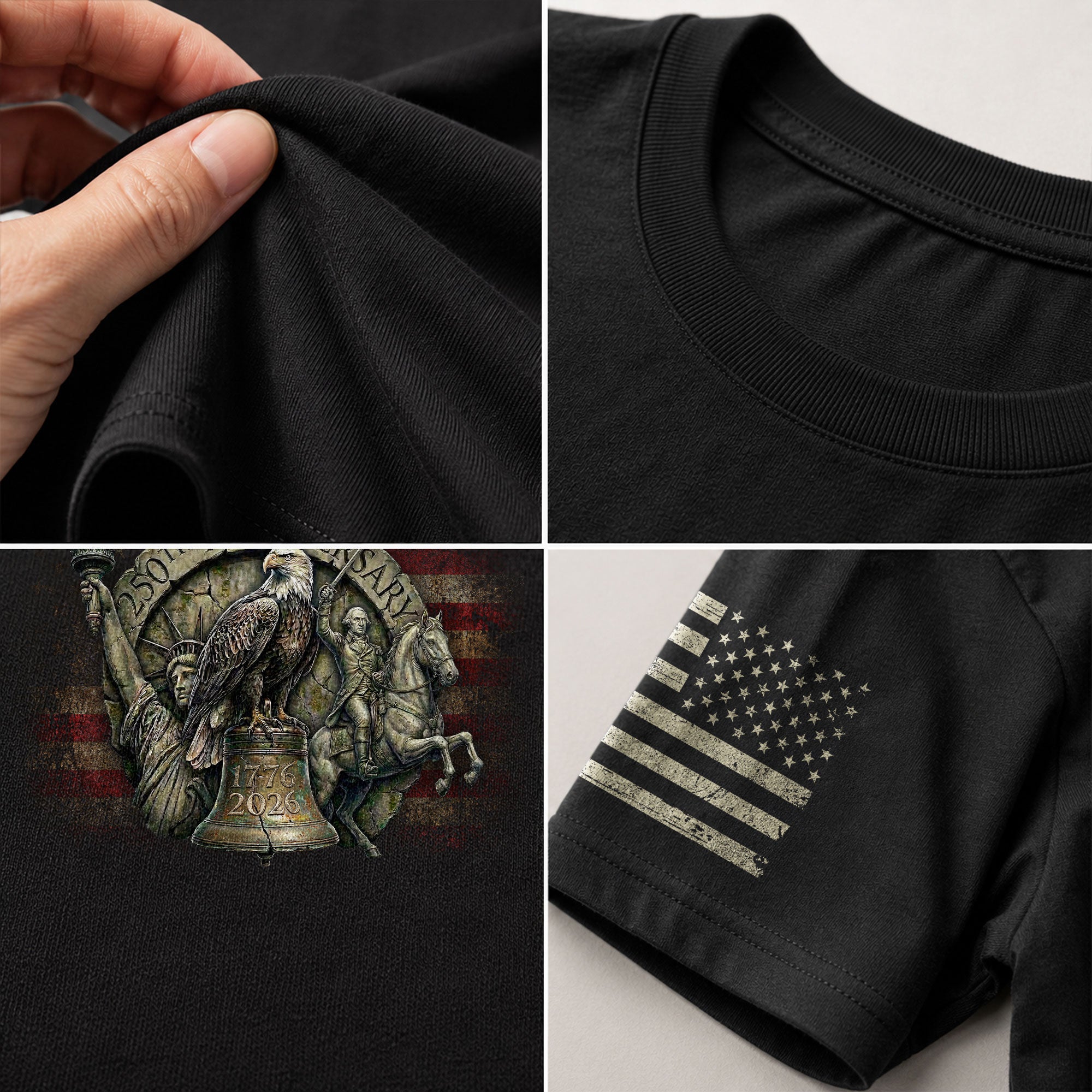 USA 250th Anniversary Eagle Shirt 1776–2026 Patriotic Freedom Heritage Tee - Rust Field Wear