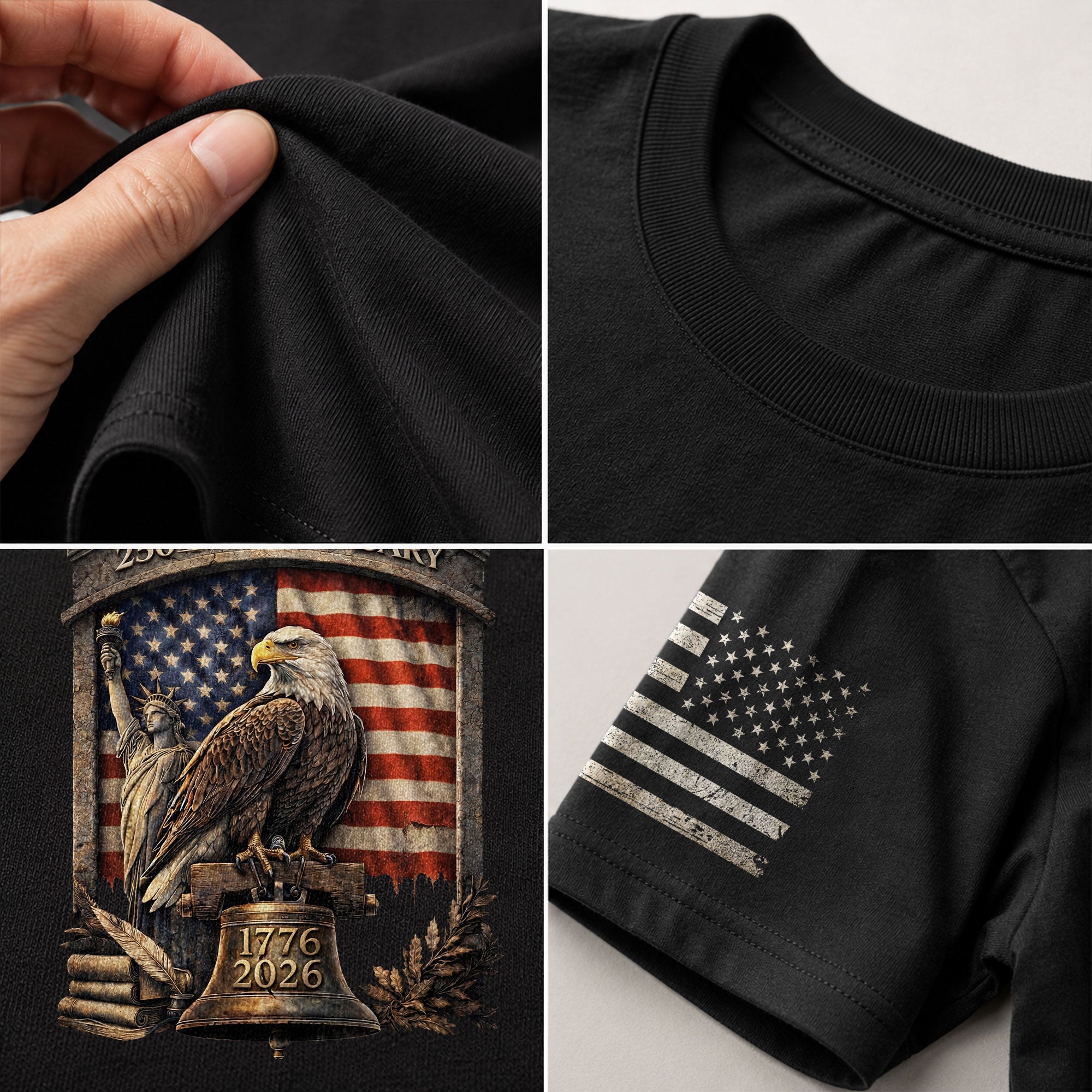American Eagle 250th Anniversary Shirt Patriotic Independence Freedom 1776–2026 - Rust Field Wear