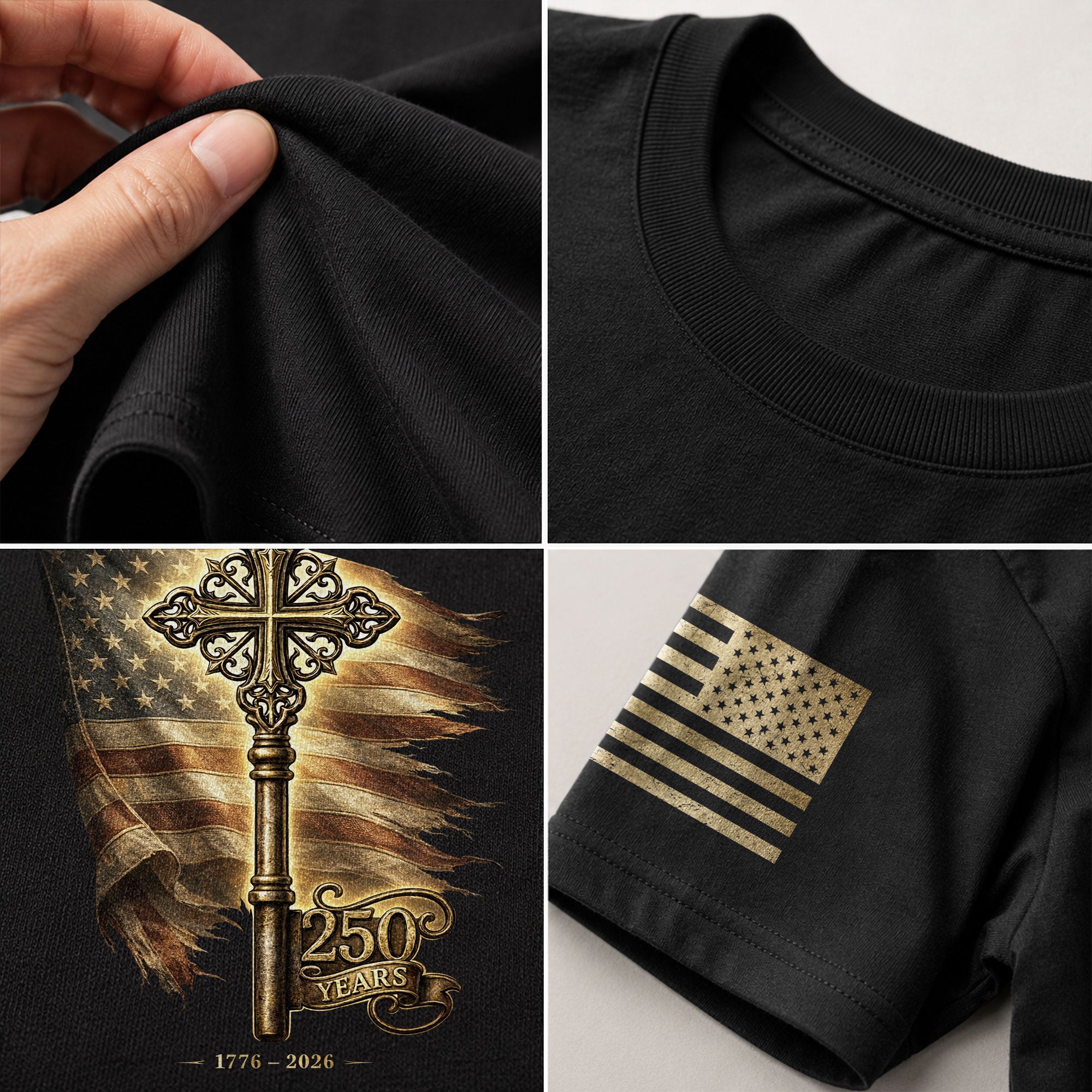 USA 250 Years Freedom Key Shirt 1776–2026 Independence Heritage Shirt - Rust Field Wear