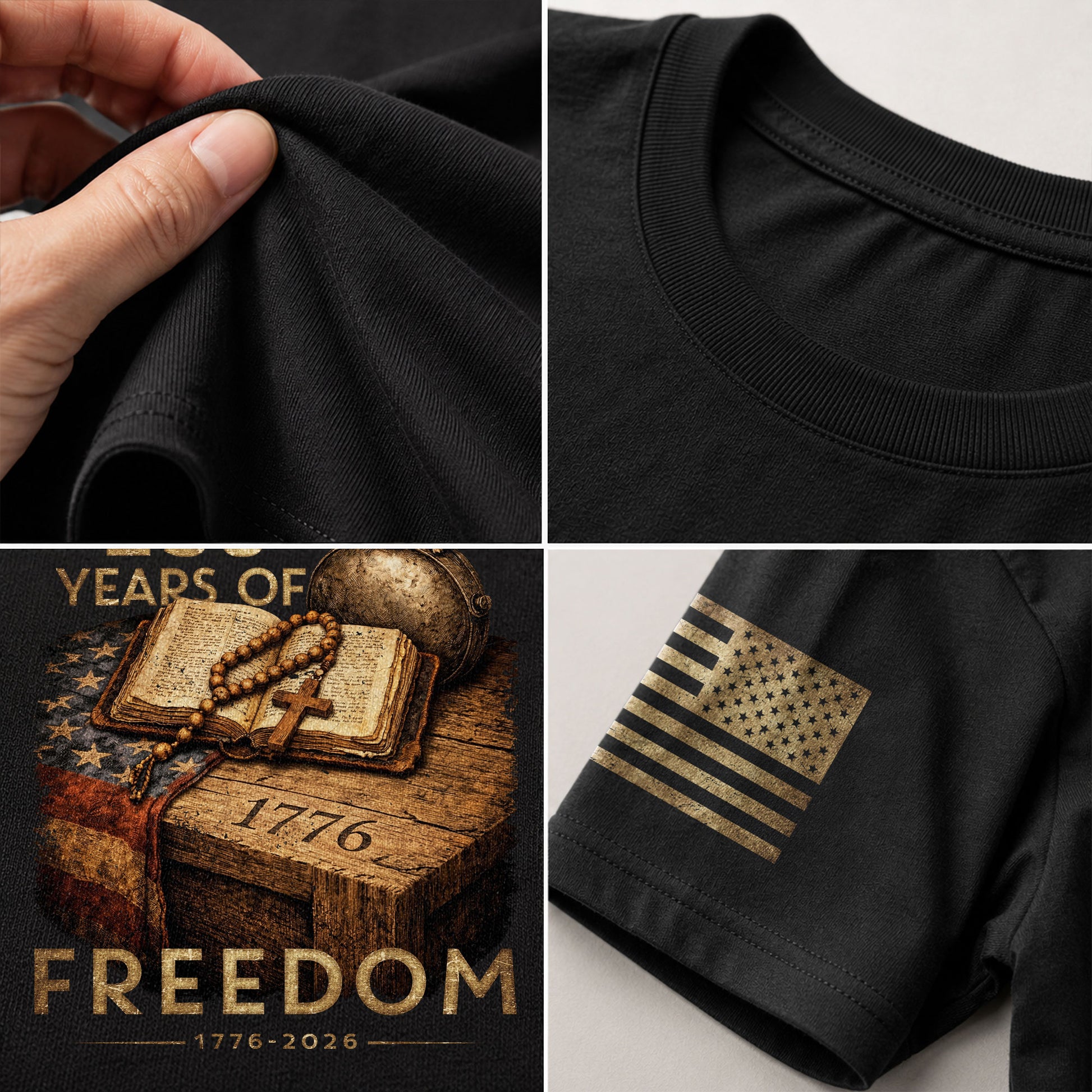 USA 1776–2026 Freedom Heritage Shirt American 250 Year Celebration Shirt - Rust Field Wear
