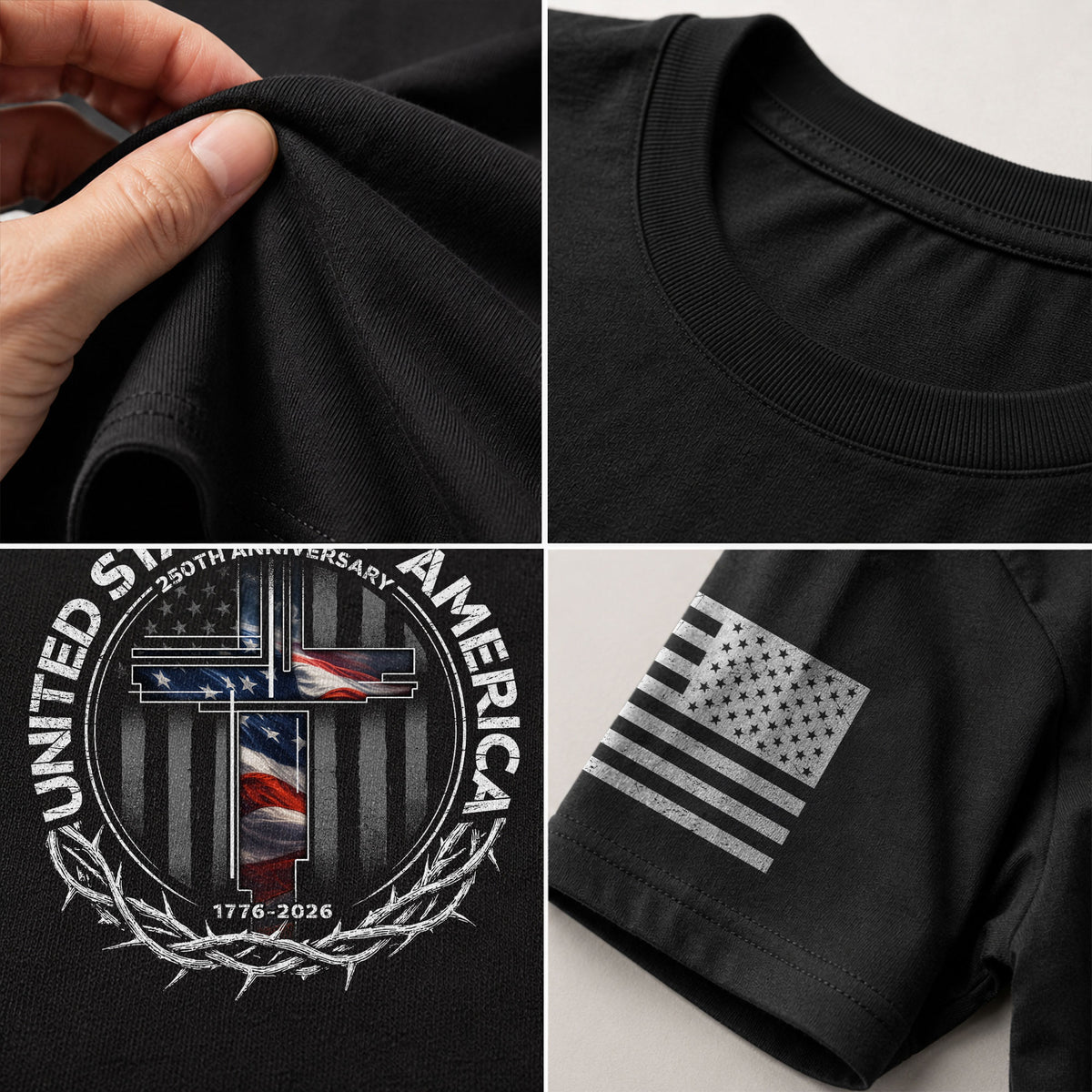 Christian USA 250th Anniversary Shirt 1776–2026 Faith & Freedom Legacy - Rust Field Wear
