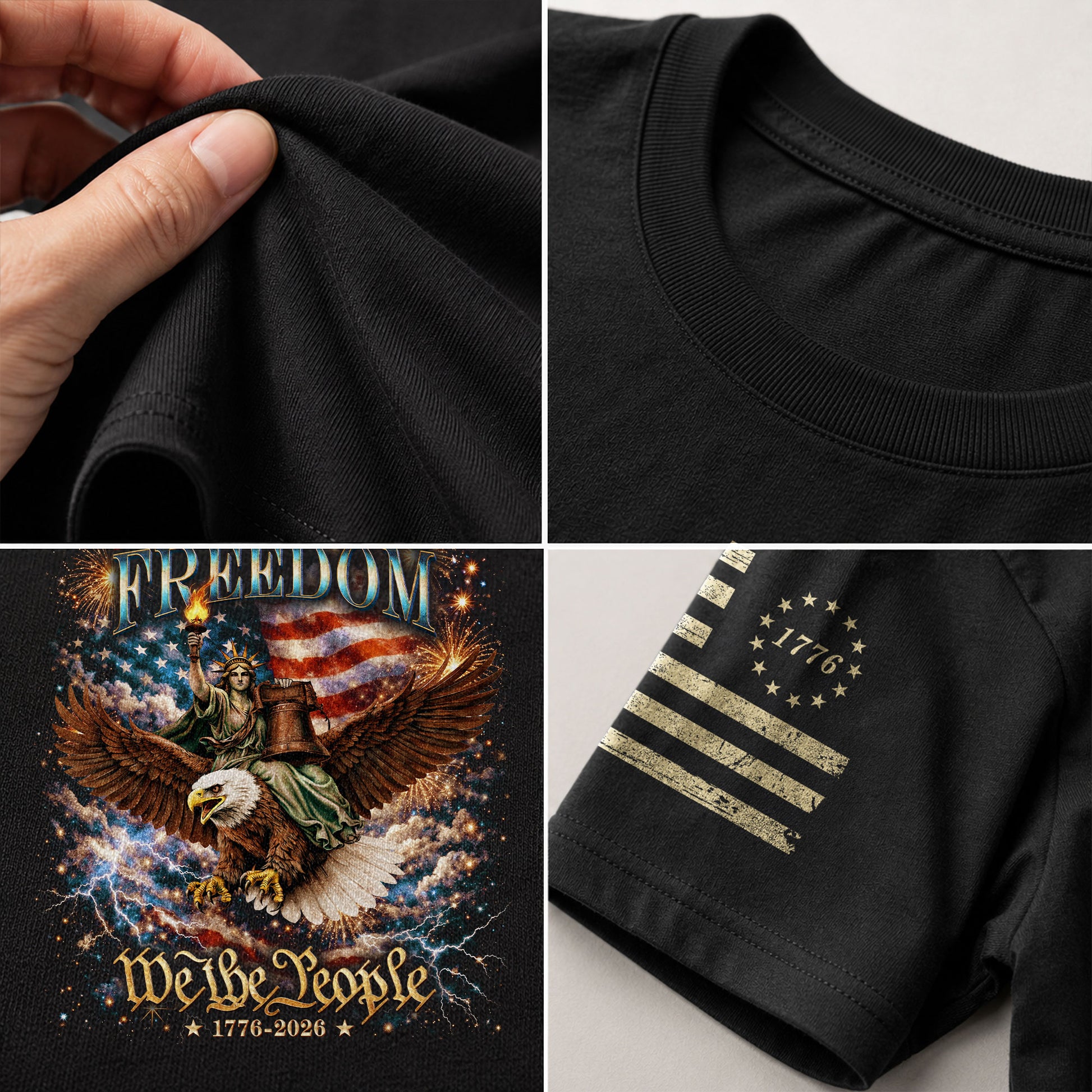 250 Years Of Freedom Shirt - 1776-2026 We The People 250th Anniversary USA Shirt & Merchandise Bootleg Tee - Rust Field Wear