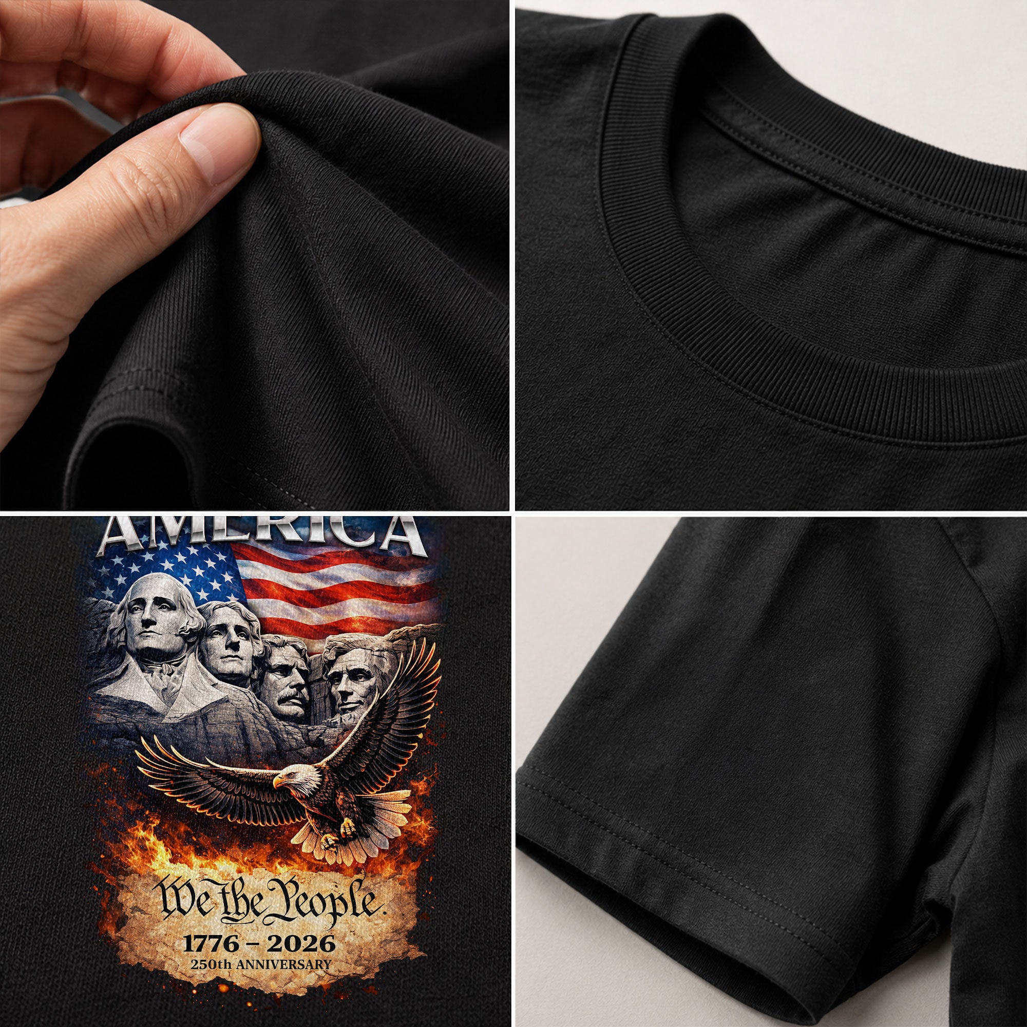 United States of America 1776–2026 – 250 Years of Freedom Commemorative T-Shirt - Rust Field Wear