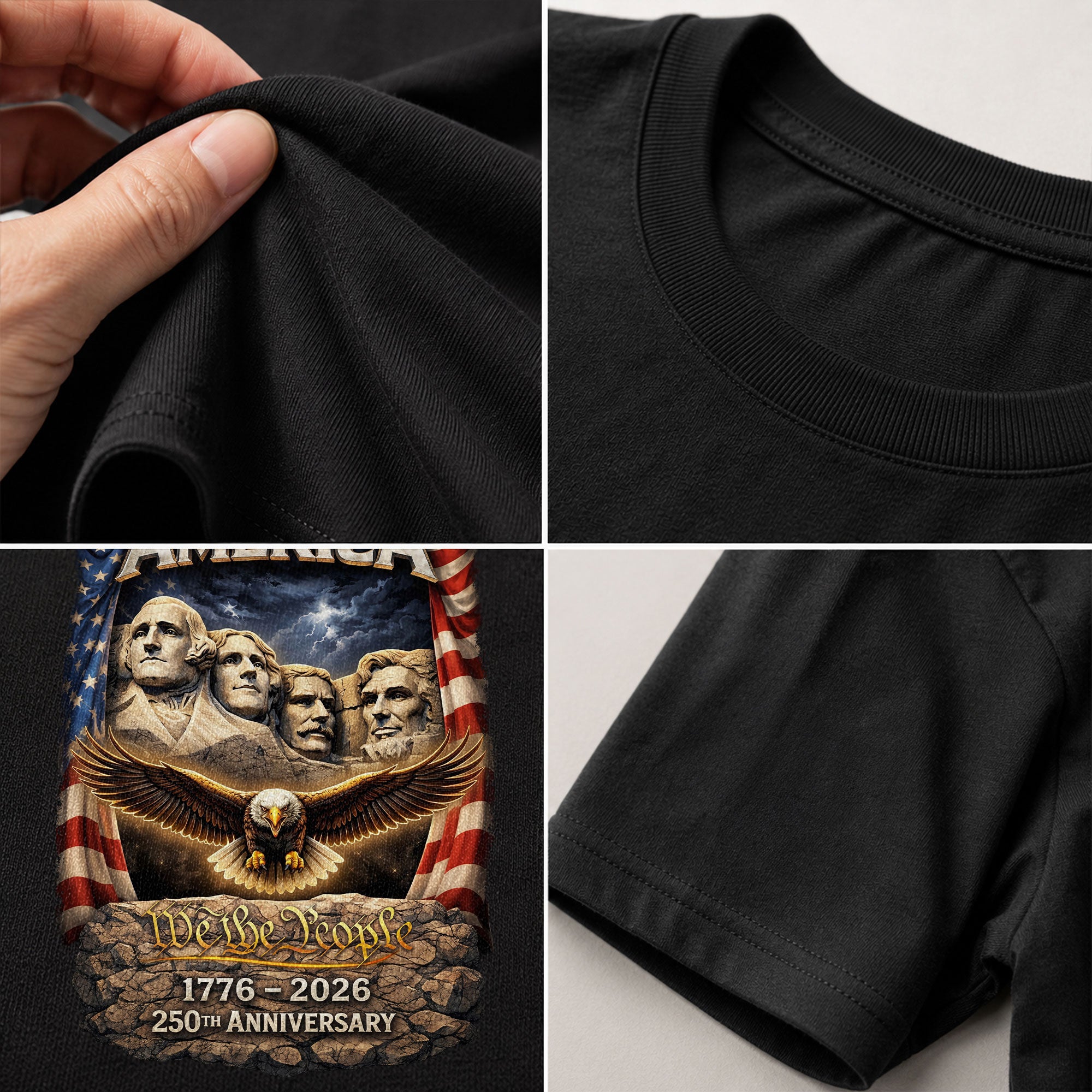 United States of 250 Years America Anniversary 1776–2026 – Monument Tribute Patriotic T-Shirt - Rust Field Wear