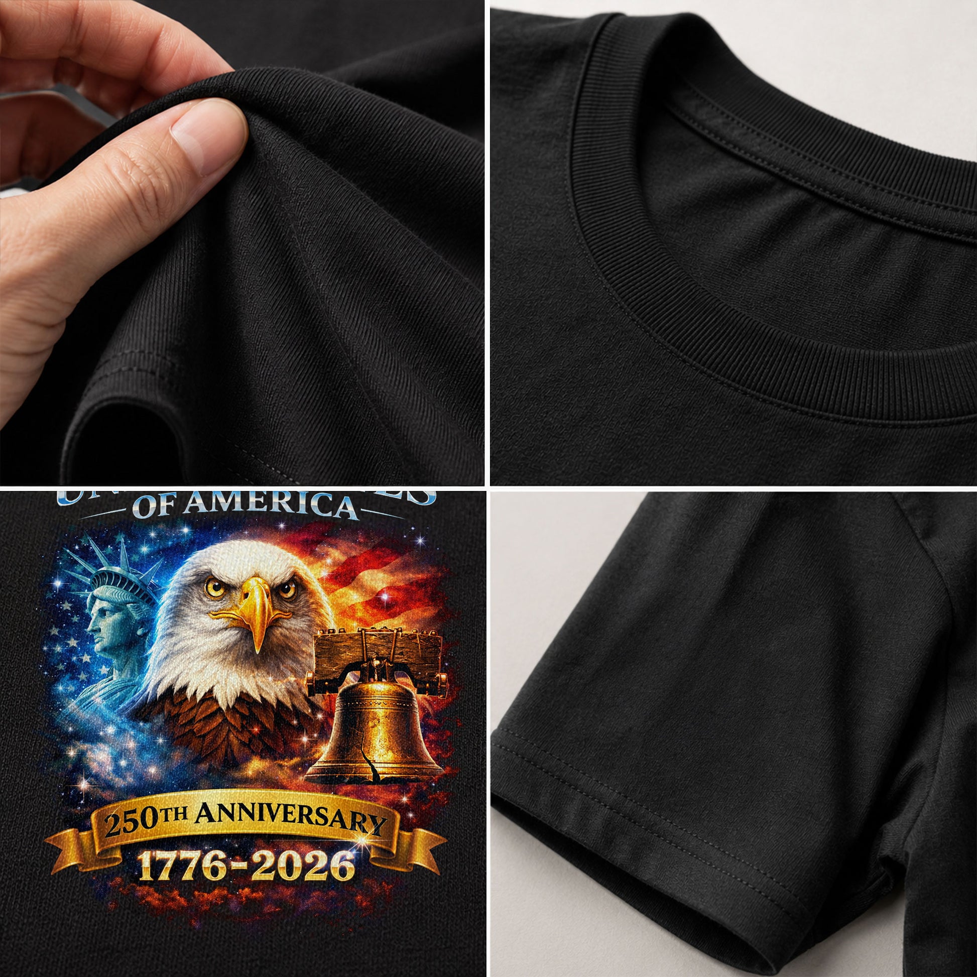 United States of America 1776–2026 – 250th Anniversary Liberty Eagle T-Shirt - Rust Field Wear