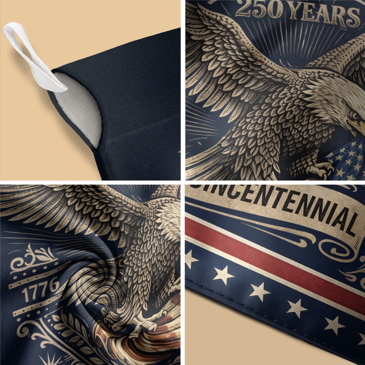 America 250th Anniversary 1776–2026 House Flag – Patriotic Eagle USA Double Sided Yard Decor
