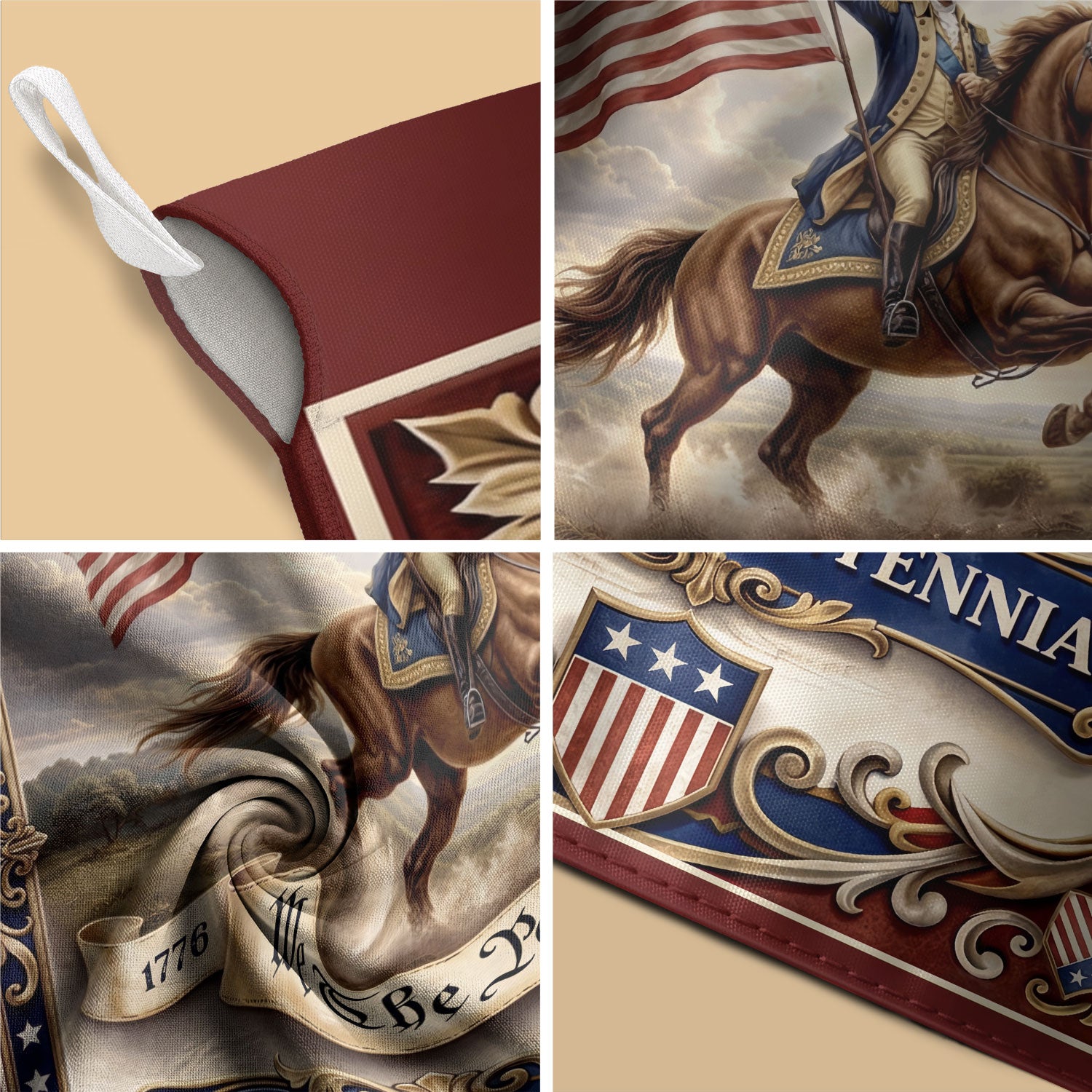 USA 250 Years We The People 1776–2026 House Flag – George Washington Double Sided Anniversary Yard Decor