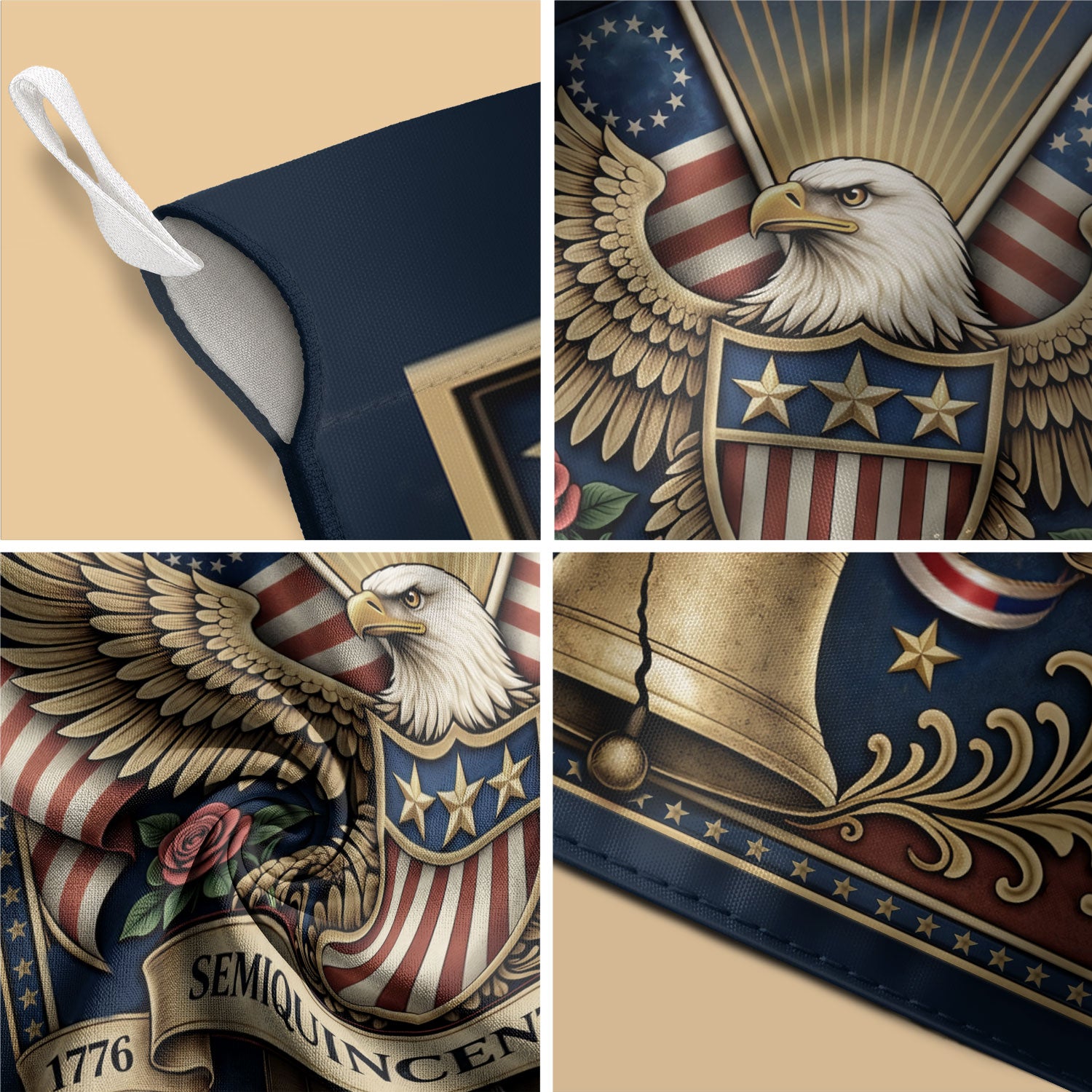 USA 250th Anniversary 1776–2026 House Flag – Majestic Bald Eagle & Stars Stripes Double Sided Banner