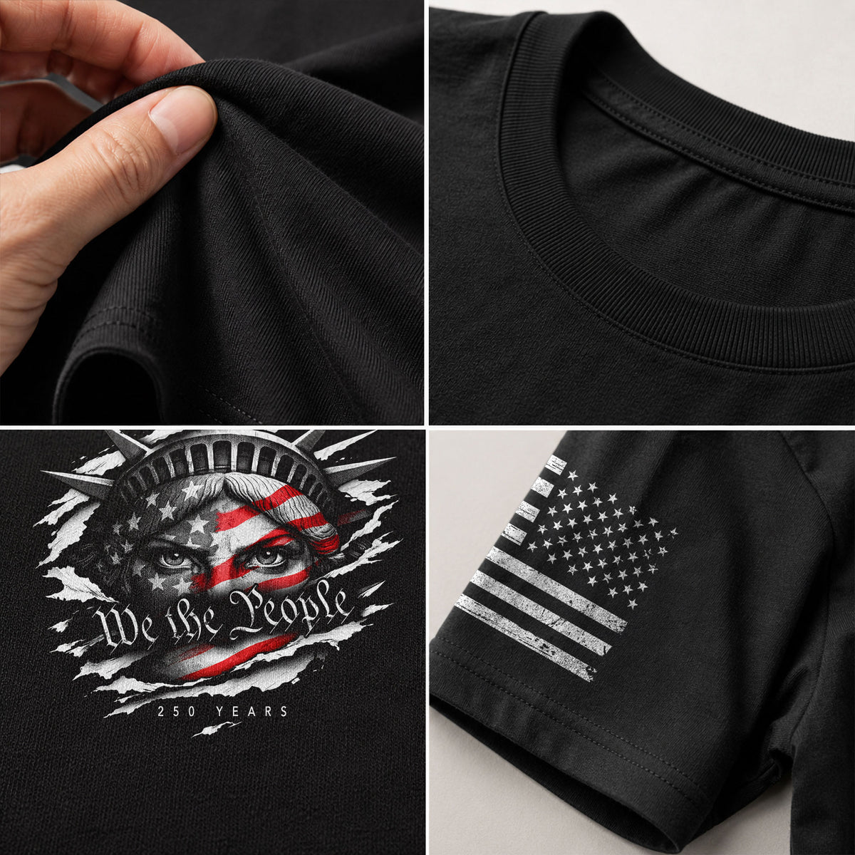 America 250th Anniversary T-Shirt - 250 Years 1776-2026 We The People Patriotic Tee - Rust Field Wear