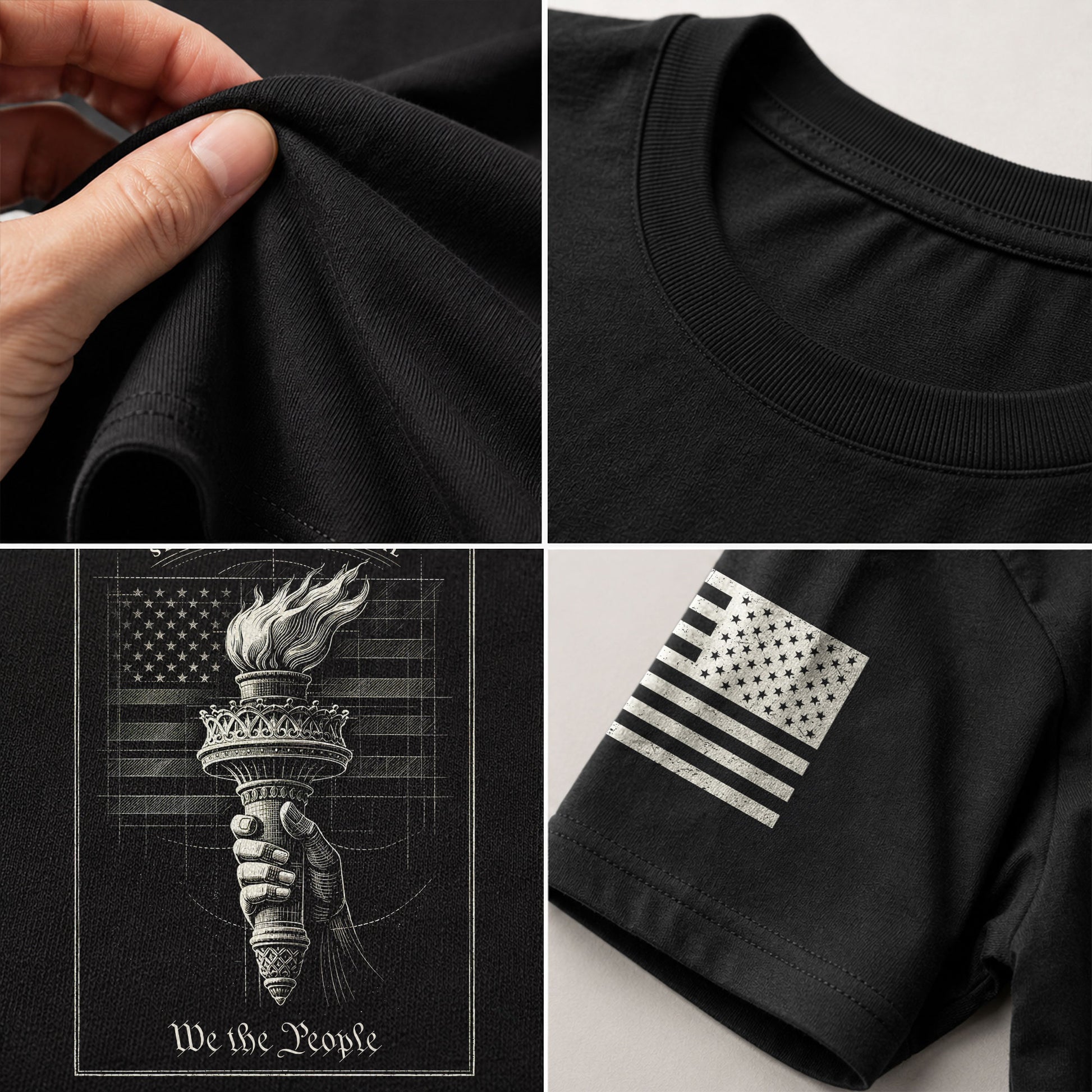 America 250th Anniversary T-Shirt 1776-2026 – We The People Liberty Torch Retro Hoodie Tee - Rust Field Wear