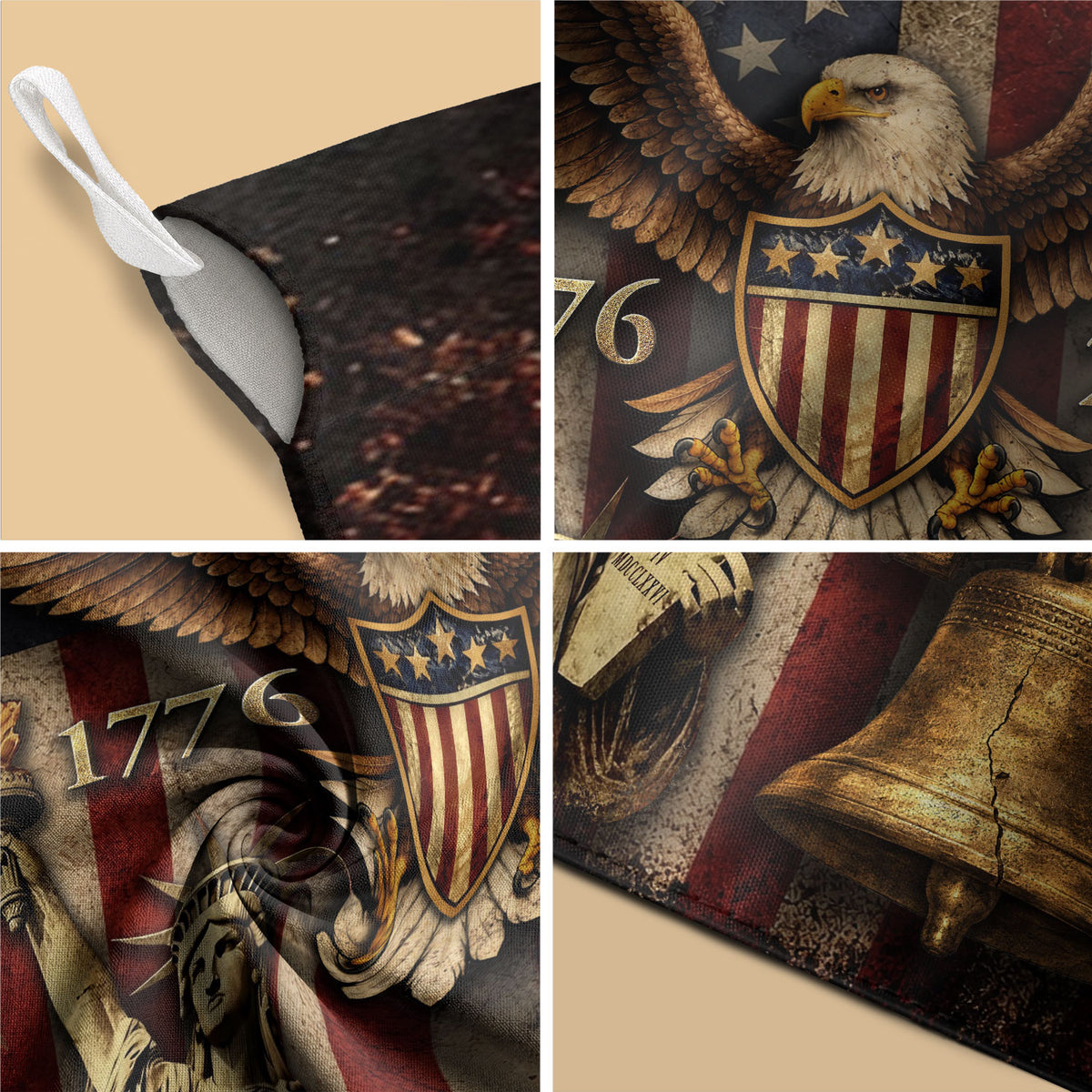 250th Anniversary United States Garden Flag - Patriotic Eagle Shield Home Decor 2026 - Rust Field Wear