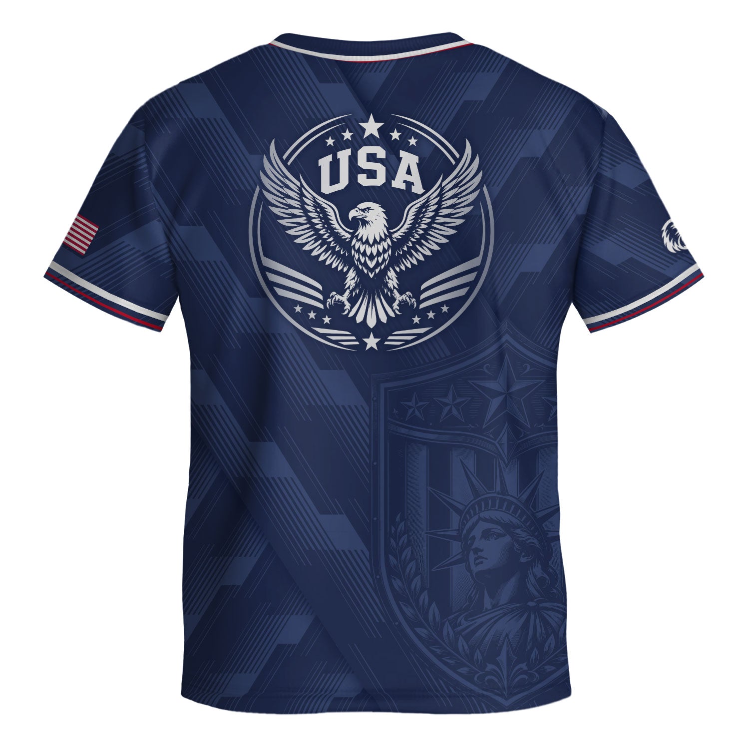 USA Soccer Jersey Kids Set Navy Patriotic Youth Football Shirt Shorts Outfit Kit