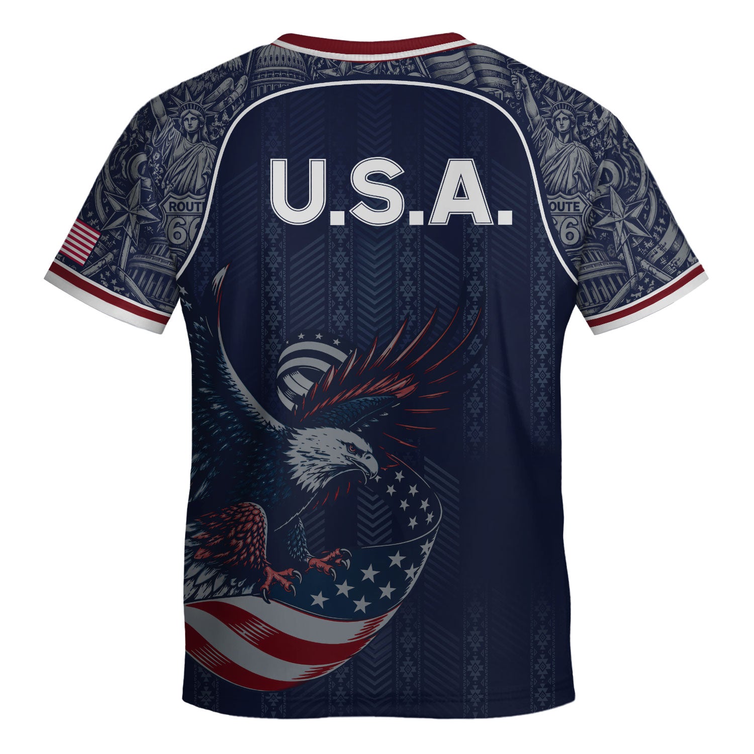 USA Soccer Jersey Kids Shorts Set Navy Athletic Football Shirt and Shorts Outfit