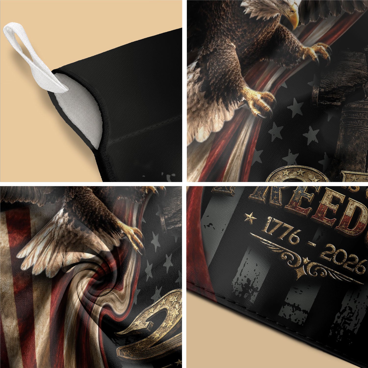 Garden Flag 250 Years of Freedom 1776-2026 American Patriotic Eagle House Banner Decor
