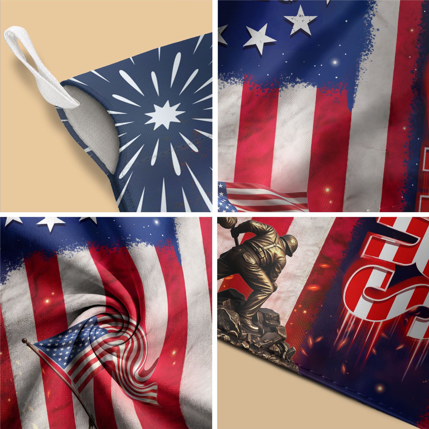 American Eagle House Flag 250th Anniversary Patriotic USA Decoration