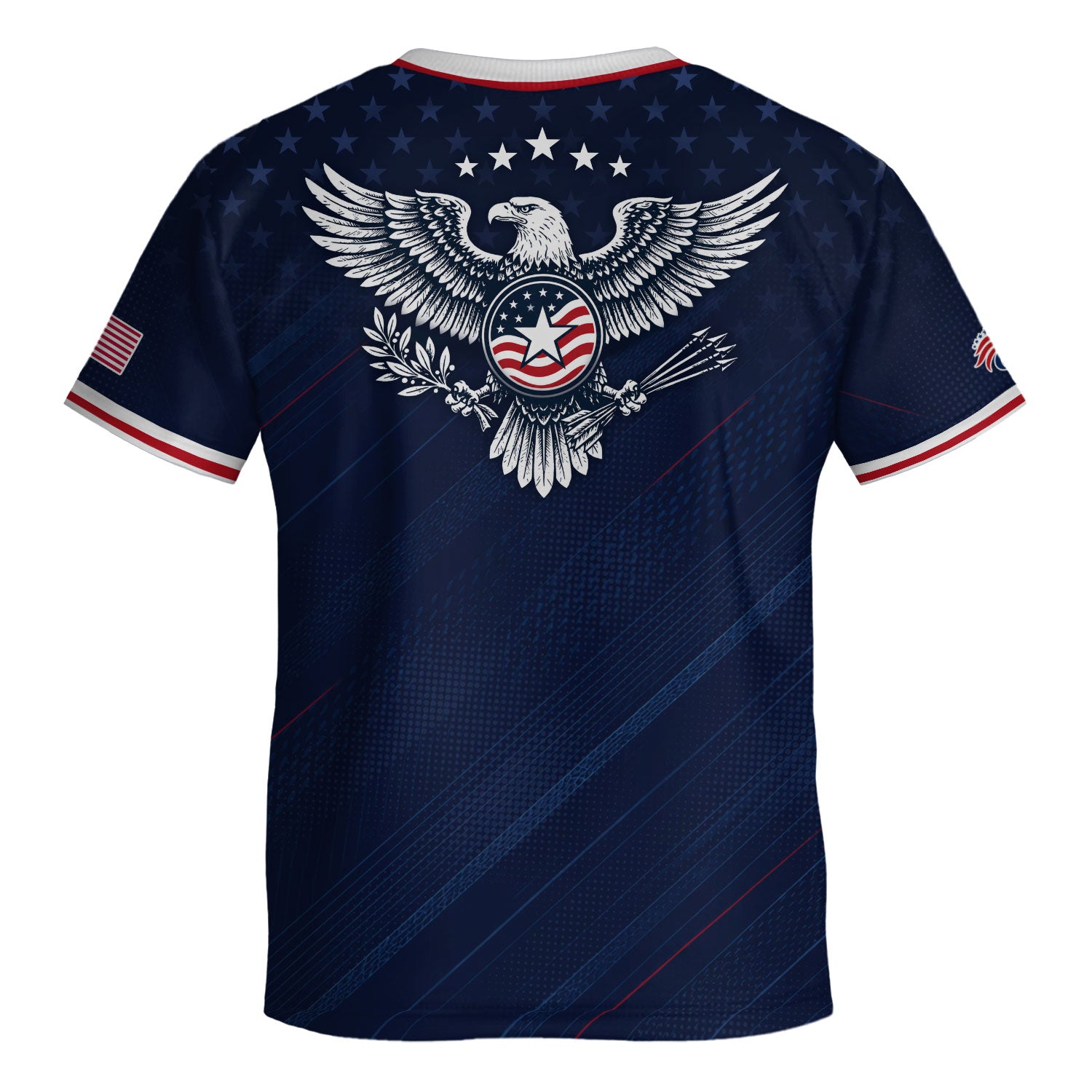 USA Kids Soccer Jersey Set Navy Blue Eagle Shield Youth Football Kit
