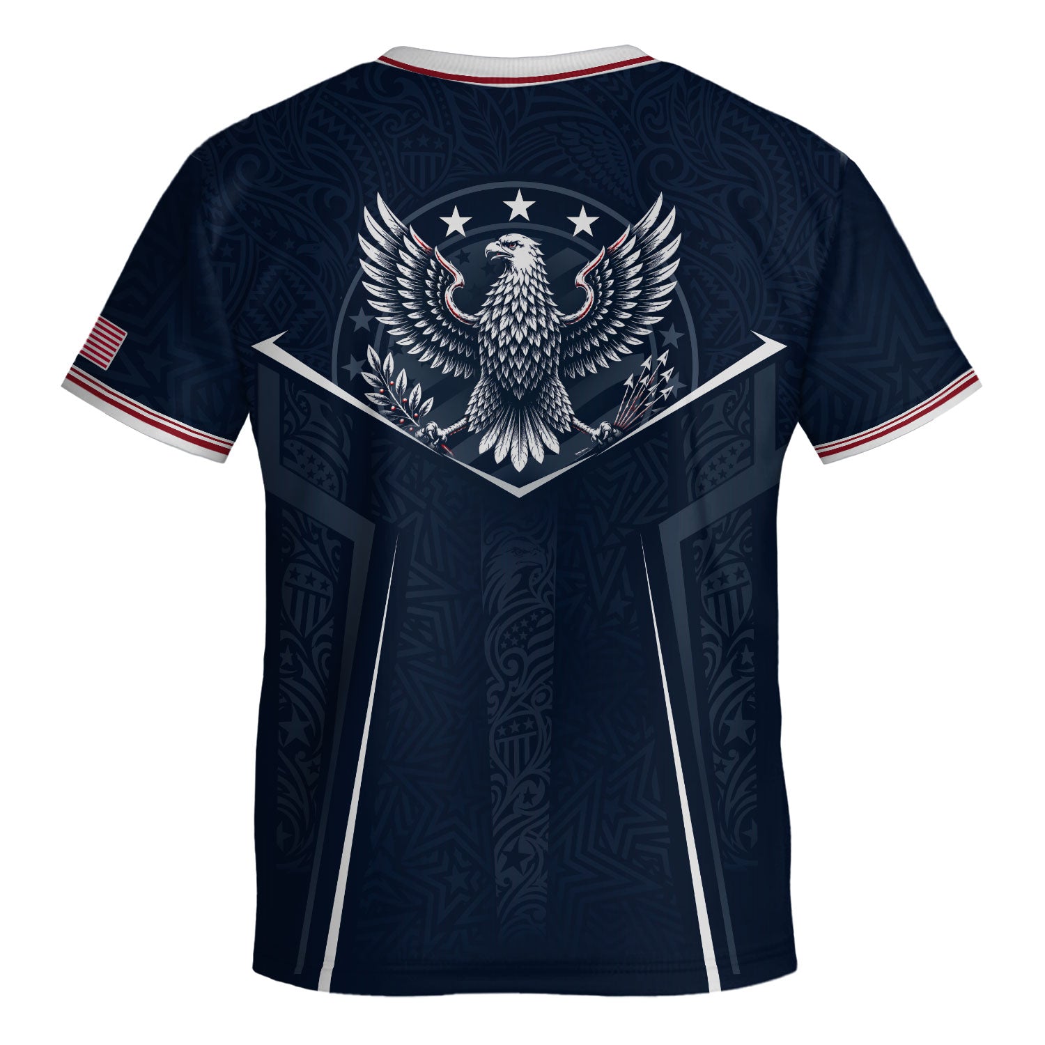 USA Kids Soccer Jersey Set Navy Blue Eagle Shield Youth Sports Kit