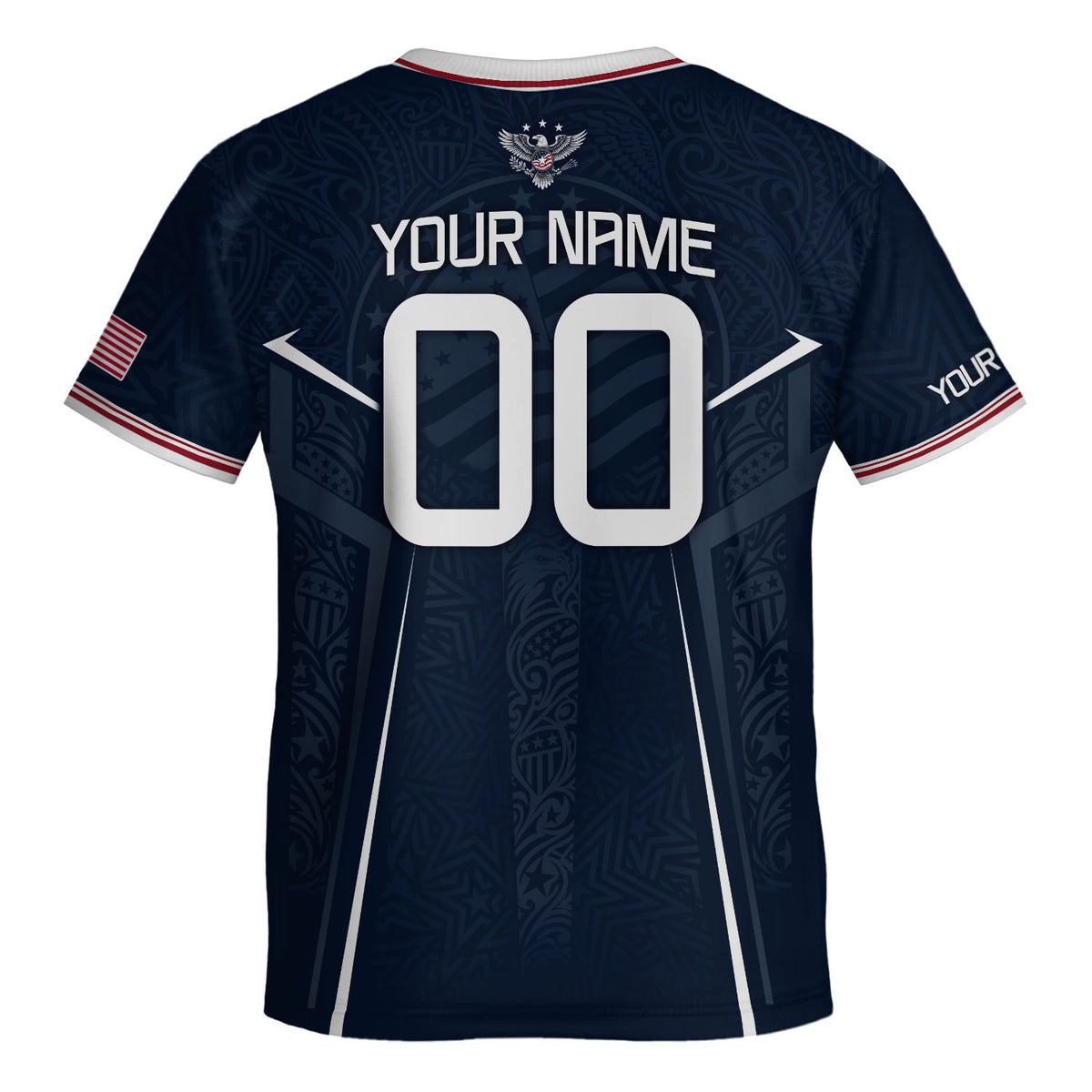 Custom Navy Blue USA Soccer Jersey and Shorts Set Kid Personalized Name and Number - Rust Field Wear