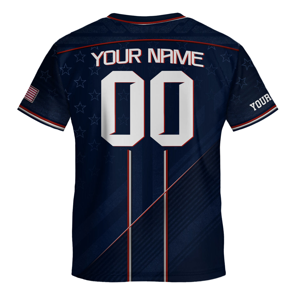 Custom Navy Blue USA Team Soccer Jersey and Shorts Kid Personalized - Rust Field Wear