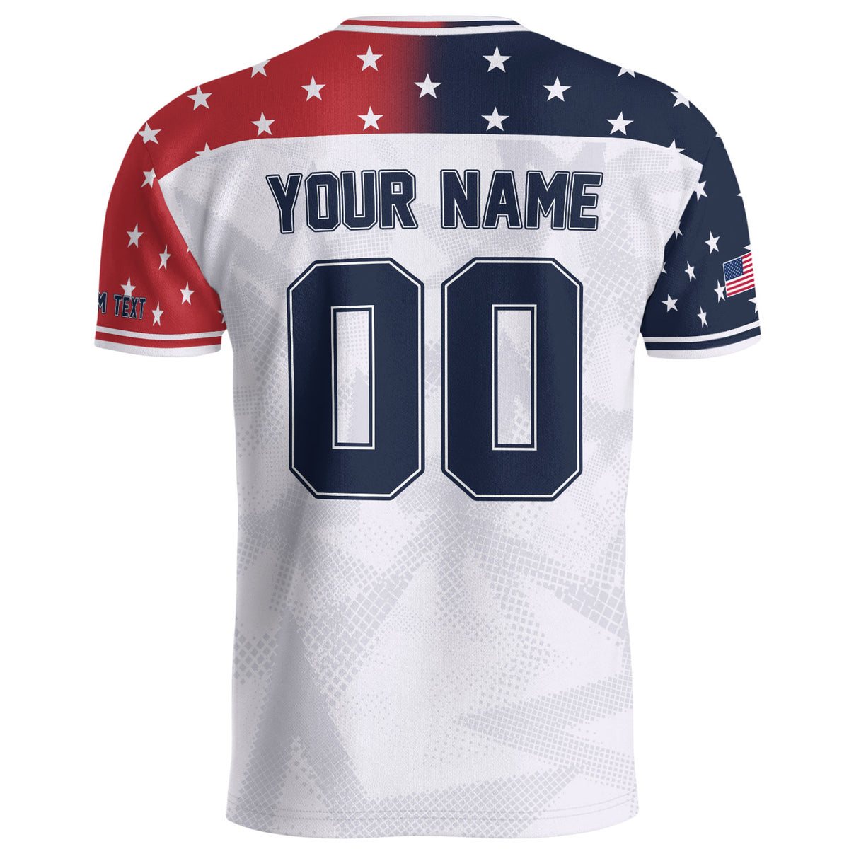 Custom USA Soccer Jersey White American Football Shirt Sports Fan Gear Name Men - Rust Field Wear