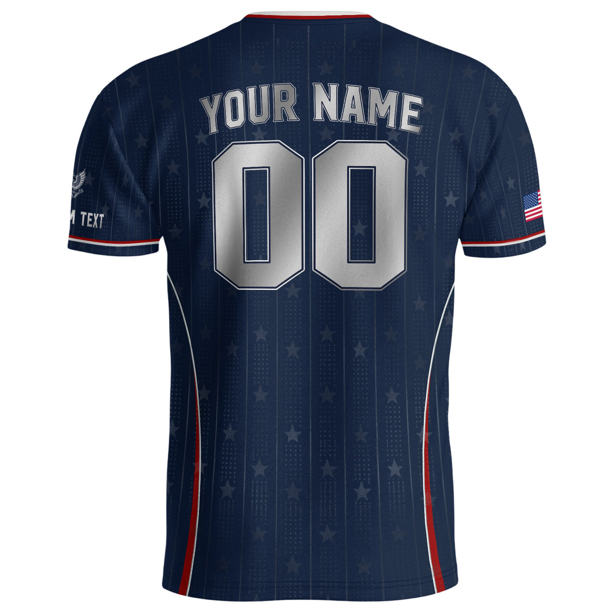 Adult USA Soccer Jersey Personalized American Eagle Patriotic Team Football Shirt - Rust Field Wear