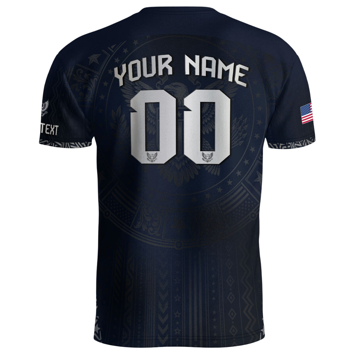 Custom Adult USA Soccer Jersey - Personalized Name & Number Patriotic Sports Team Shirt - Rust Field Wear