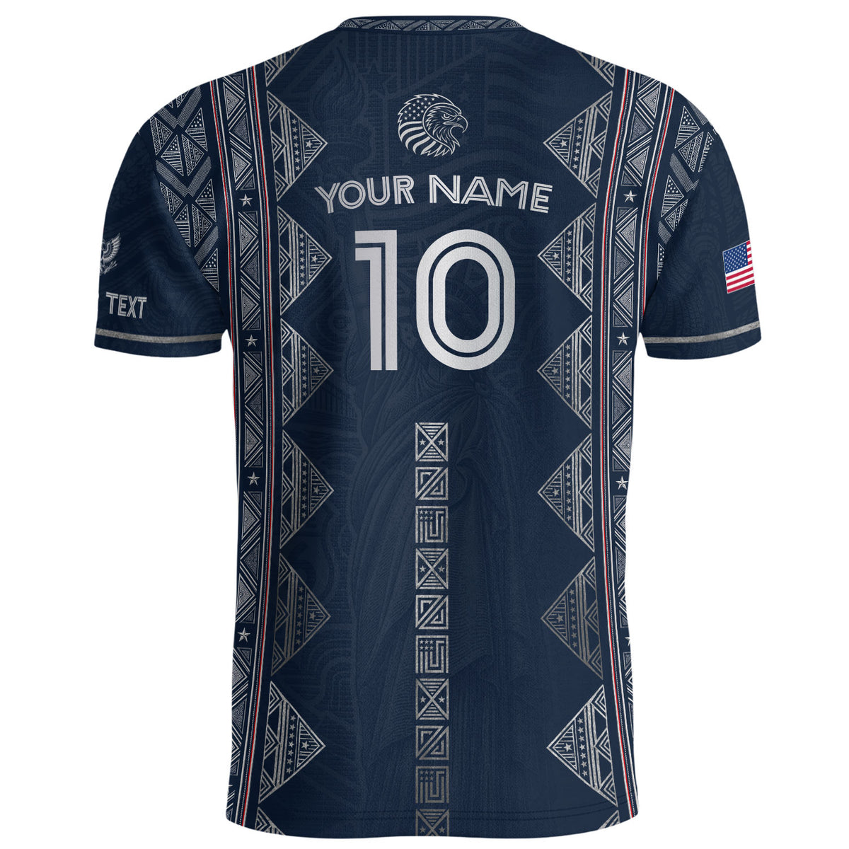 Personalized USA Soccer Jersey Adult Custom Name Number Patriotic Sports Team Uniform - Rust Field Wear