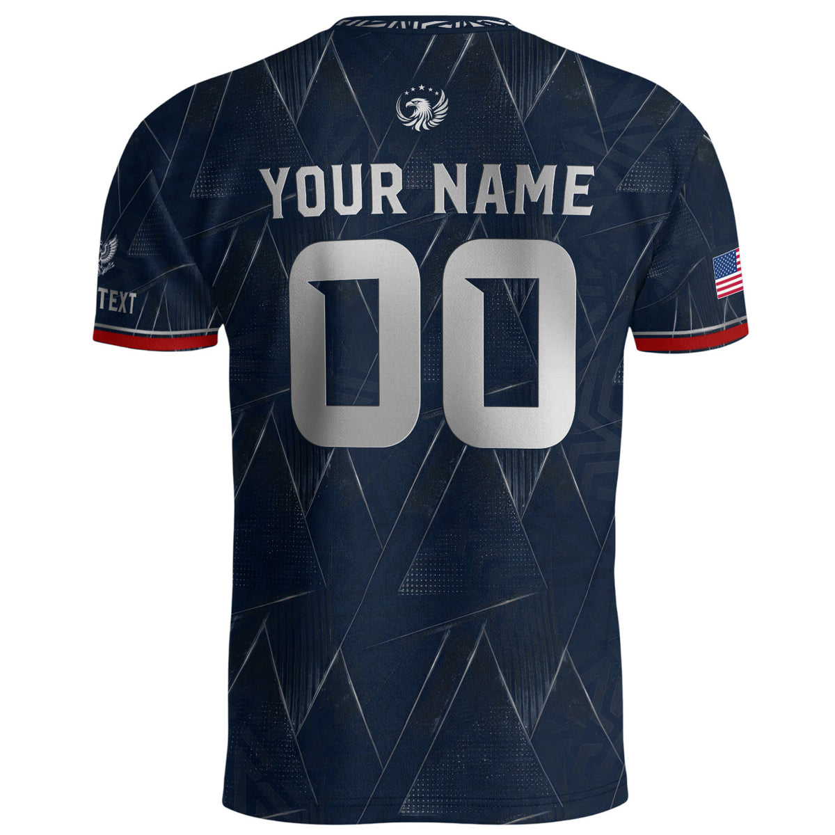 Personalized Patriotic USA Soccer Shirt Custom Adult Name Number Graphic Team Uniform - Rust Field Wear