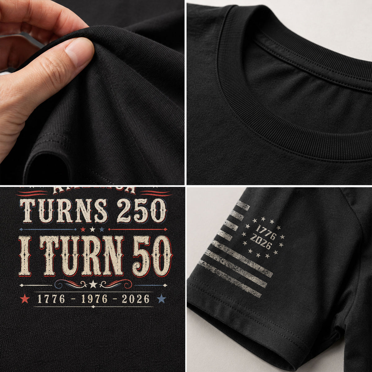 Classic 1976 Milestone Tee - Marking A Grand 250 Year National Legacy 1776-2026 Apparel - Rust Field Wear