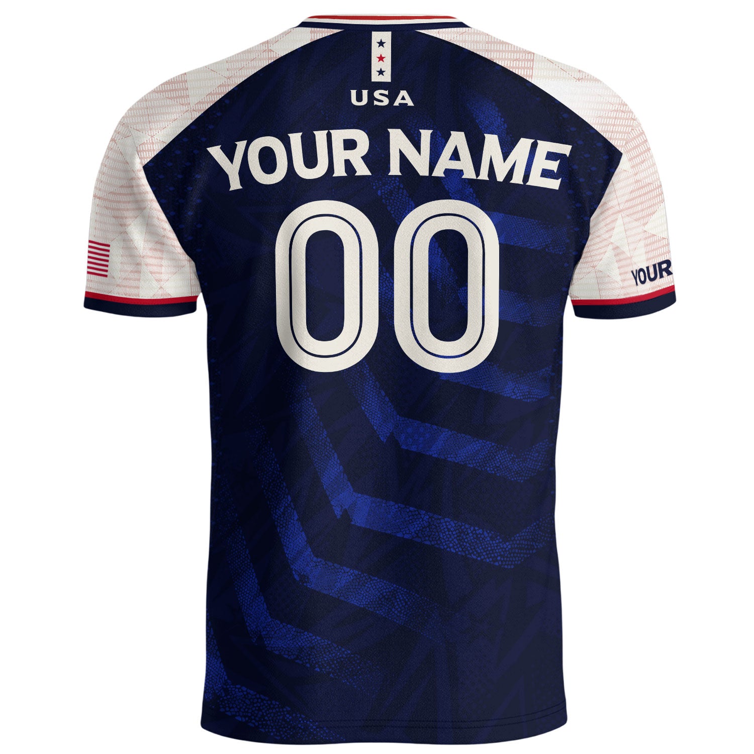 Custom Dark Blue USA Soccer Jersey - Personalized Name & Number American Sports Gear